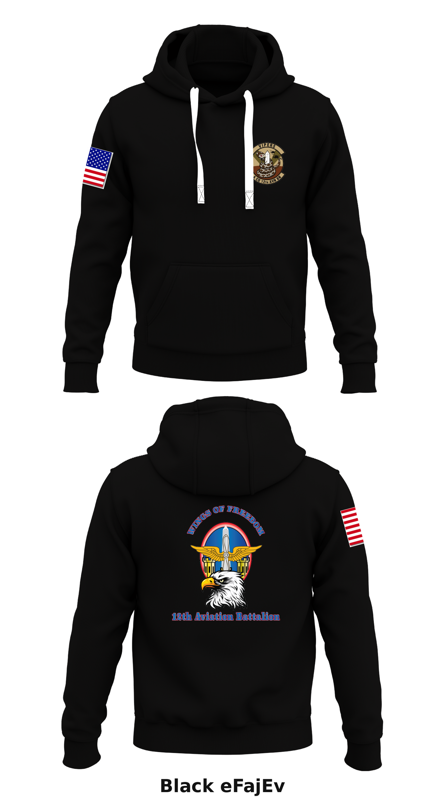 12th Aviation Battalion Store 1 Core Men's Hooded Performance Sweatshirt - eFajEv