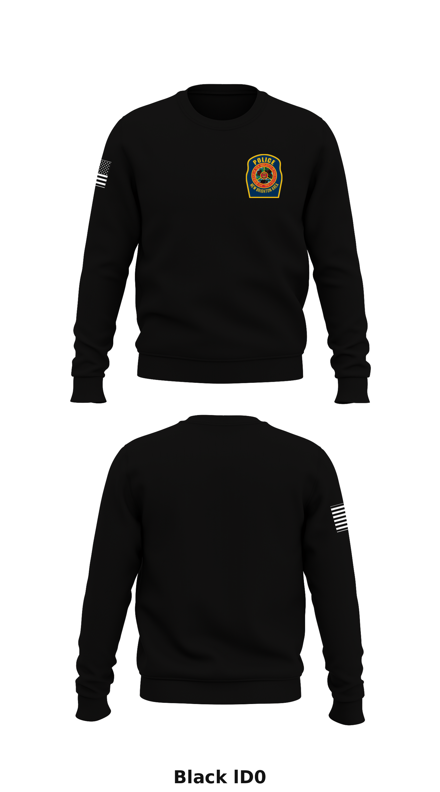 New Brighton Area Police Department Store 1 Core Men's Crewneck Performance Sweatshirt - lD0