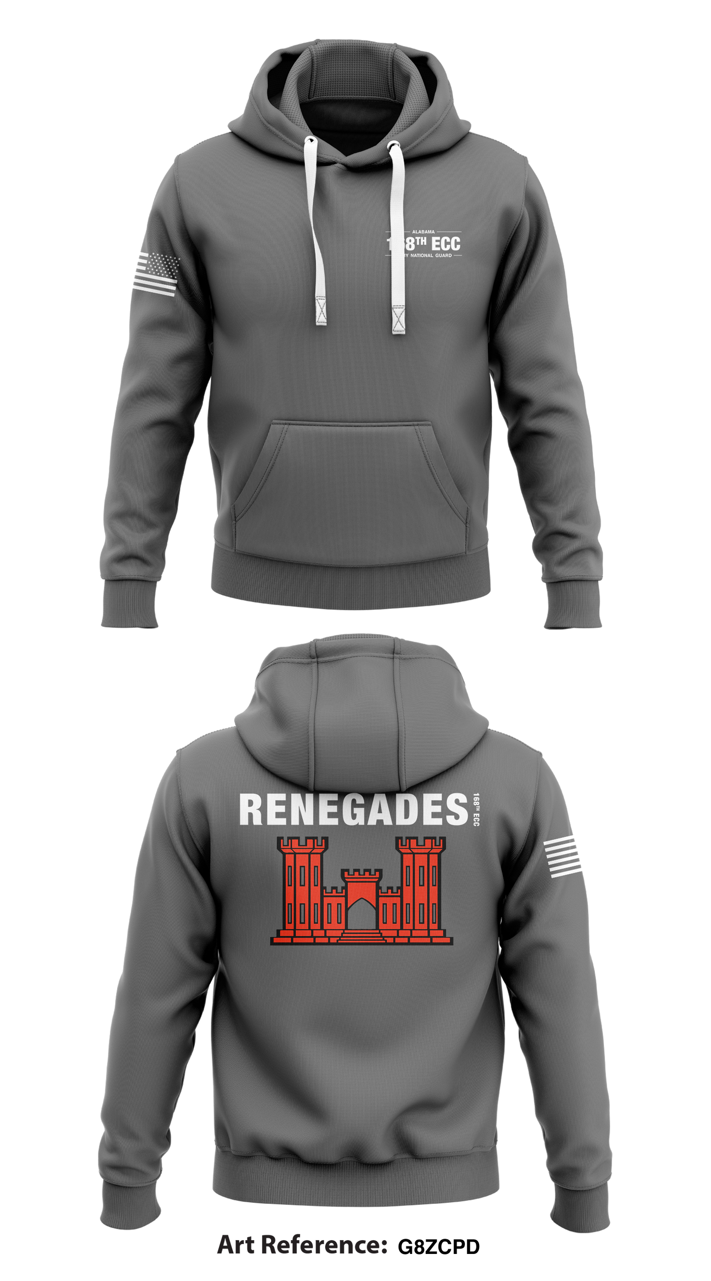 168TH EN CO Store 1 Core Men's Hooded Performance Sweatshirt - g8zCpd