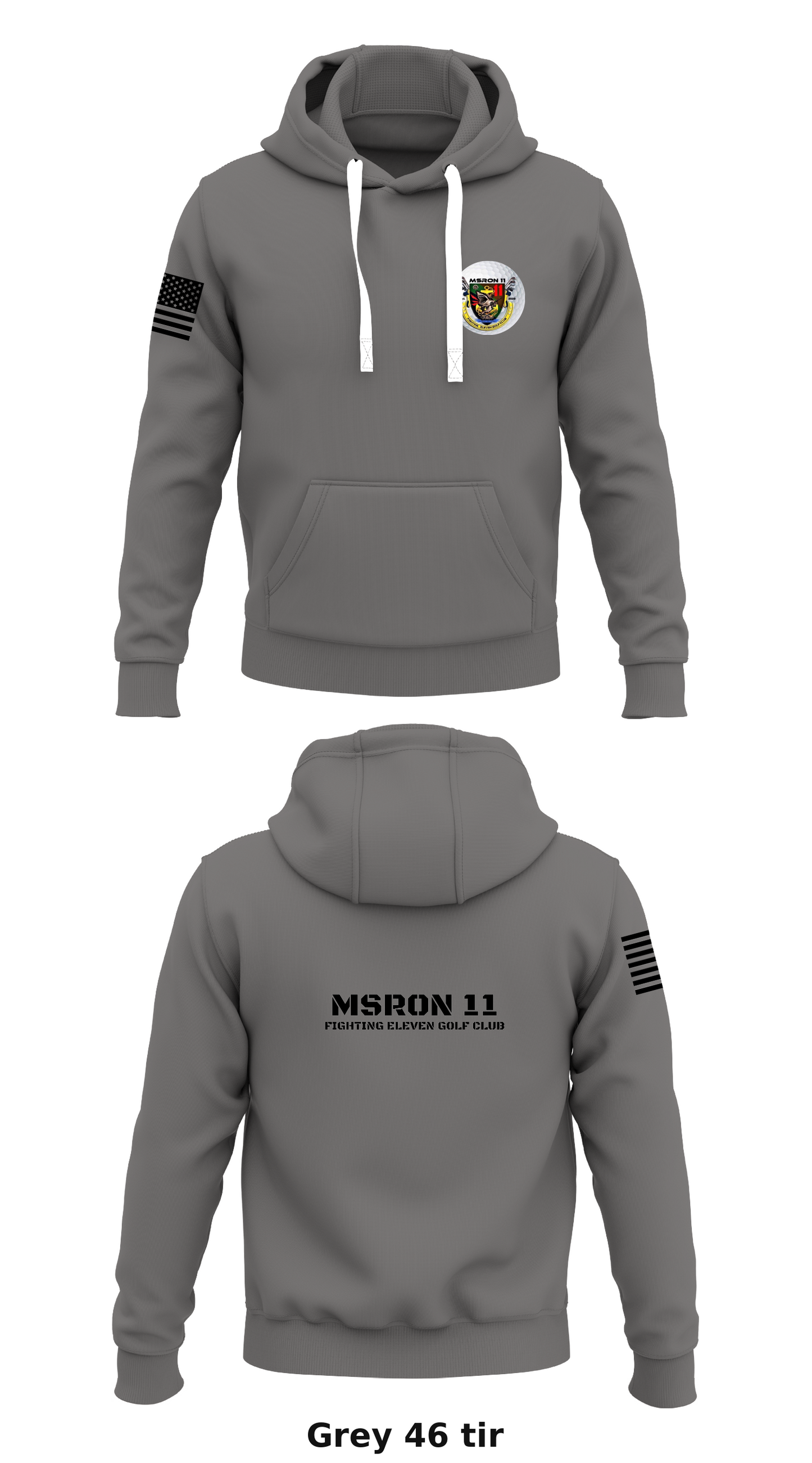 MSRON 11 Store 1 Core Men's Hooded Performance Sweatshirt - tir