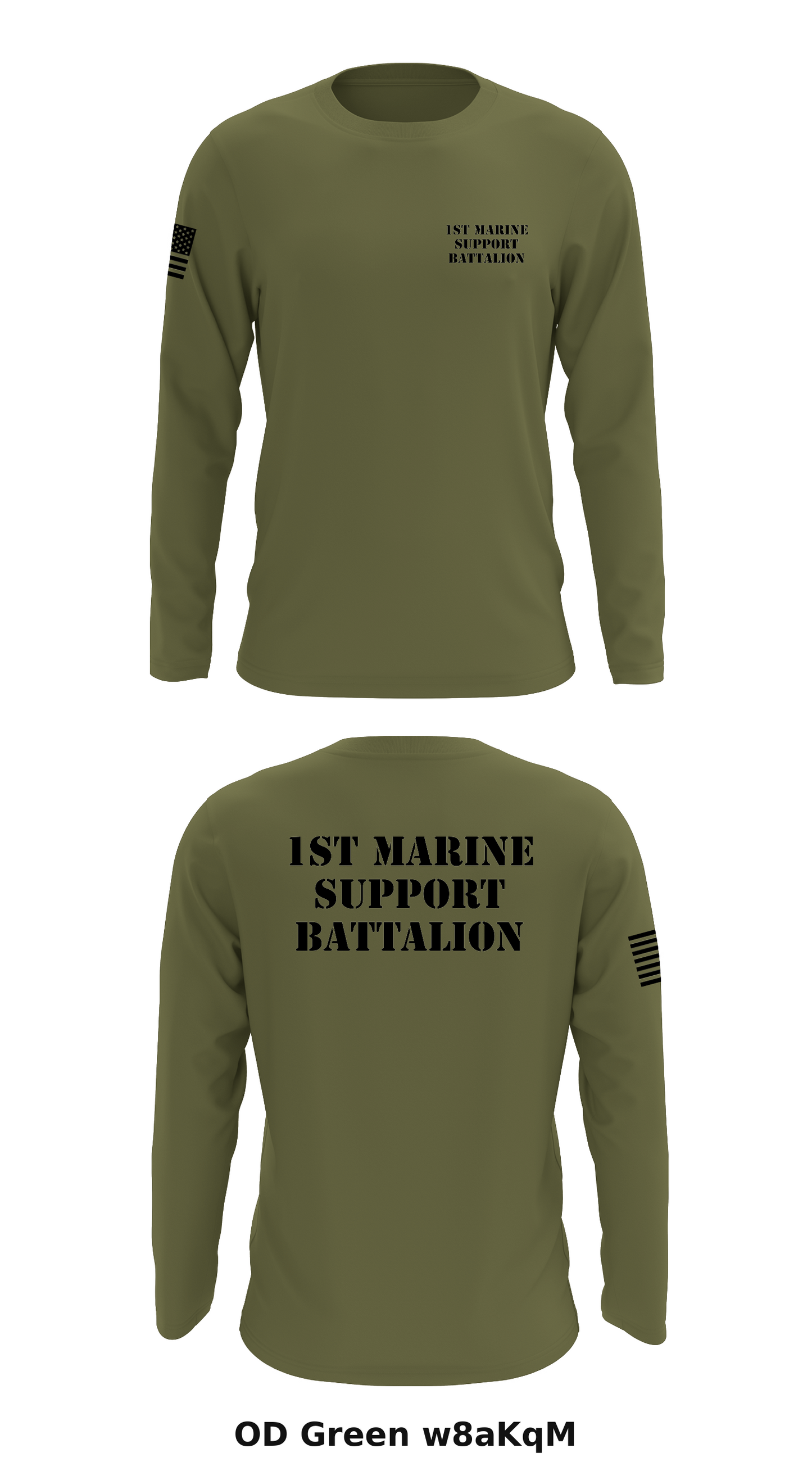 1st Marine Support Battalion Store 1 Core Men's LS Performance Tee - w8aKqM