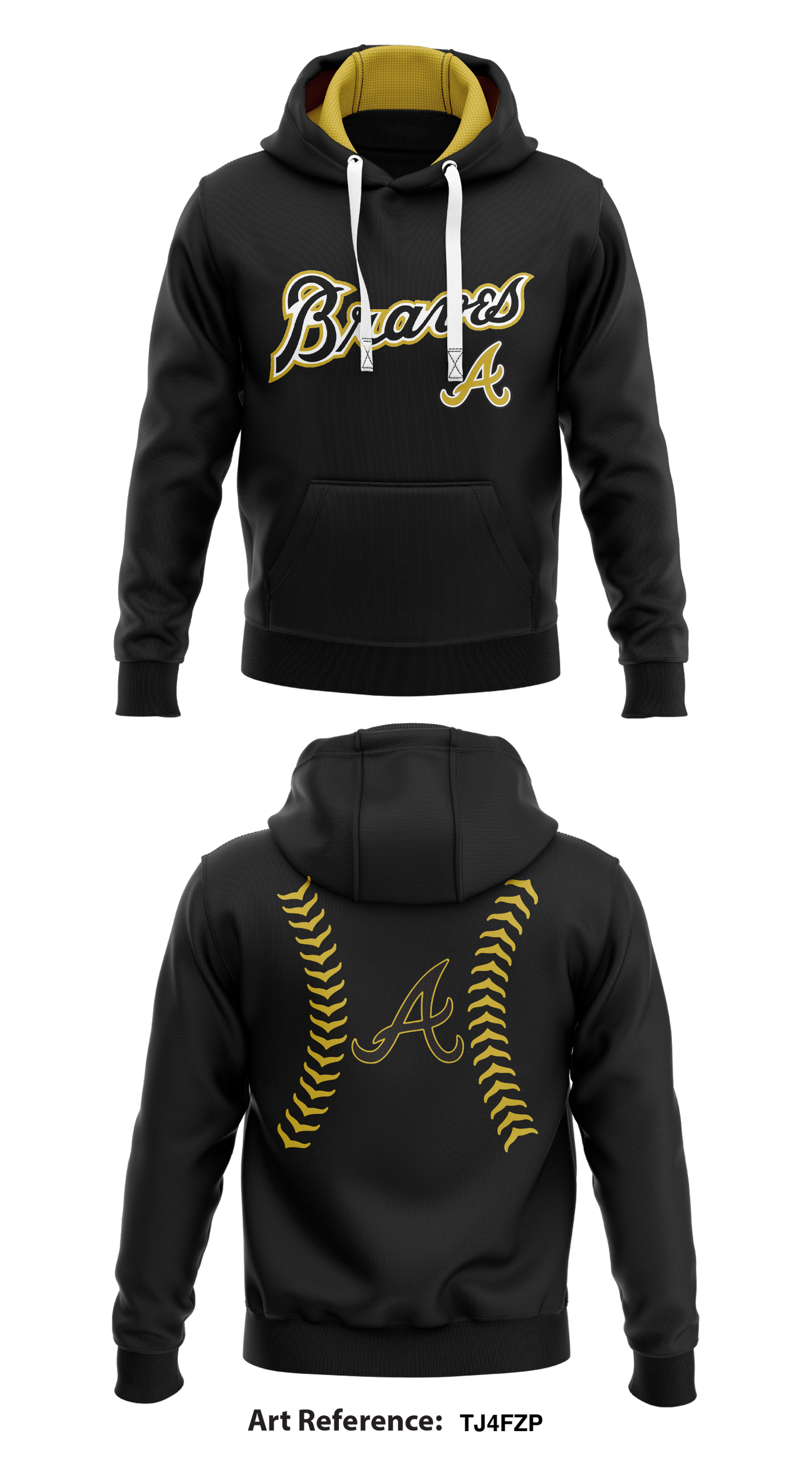 Braves Store 1 Core Men's Hooded Performance Sweatshirt - tJ4FZp