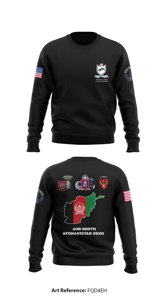 1ST PLT Delta Company 2-505 Core Men's Crewneck Performance Sweatshirt - fQd4Eh