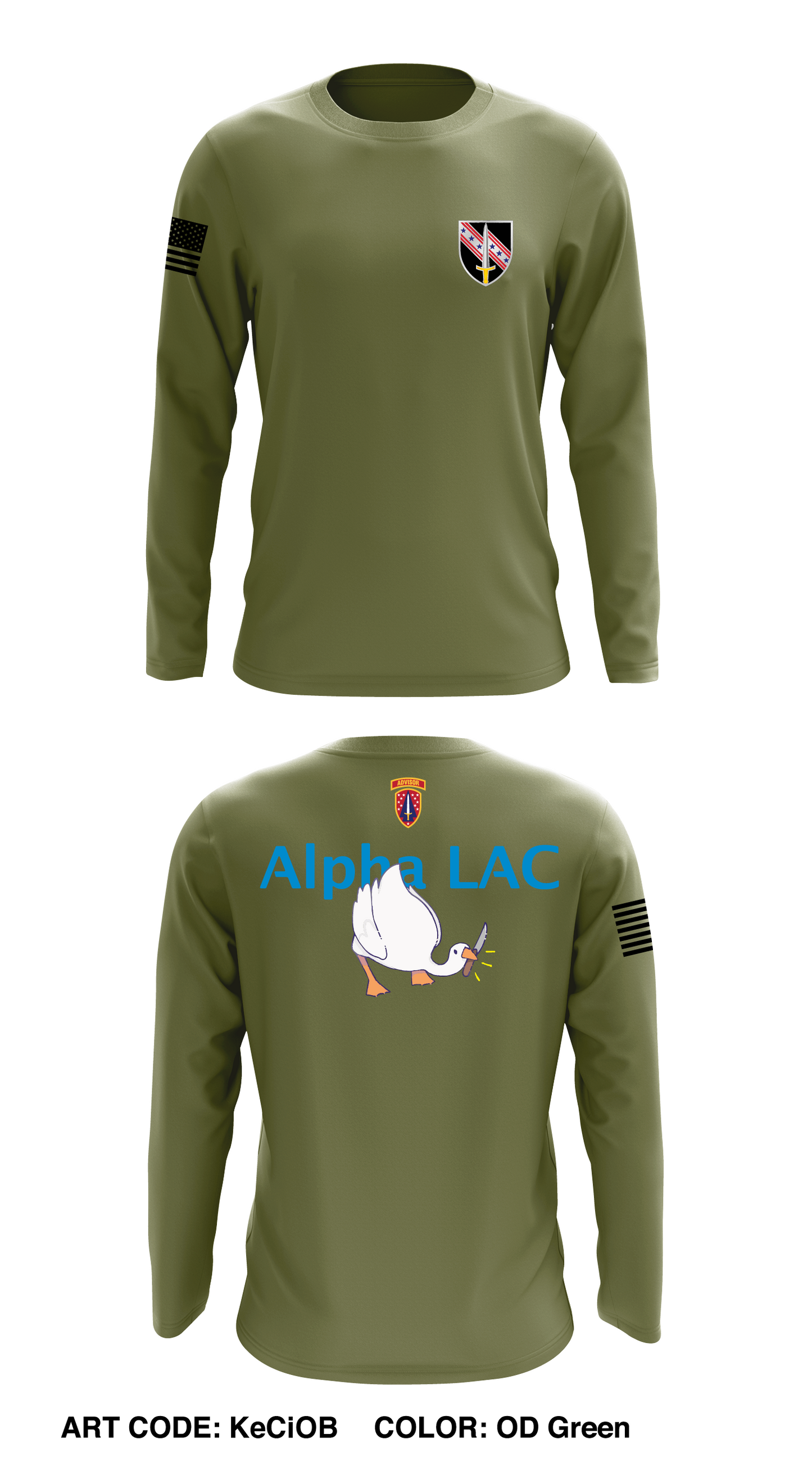 A Co, 6th BN, 54th SFAB Store 1 Core Men's LS Performance Tee - KeCiOB