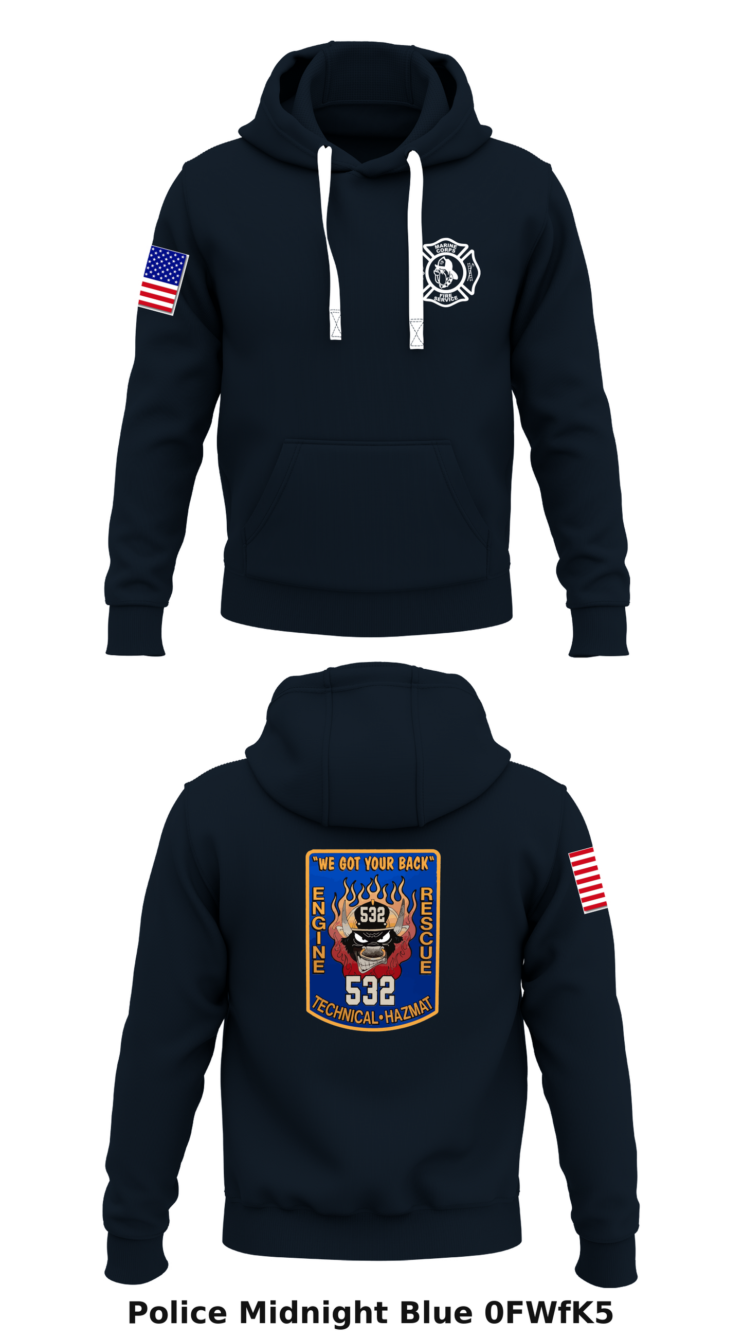 Quantico Fire and Emergency Services Store 1 Core Men's Hooded Performance Sweatshirt - 0FWfK5