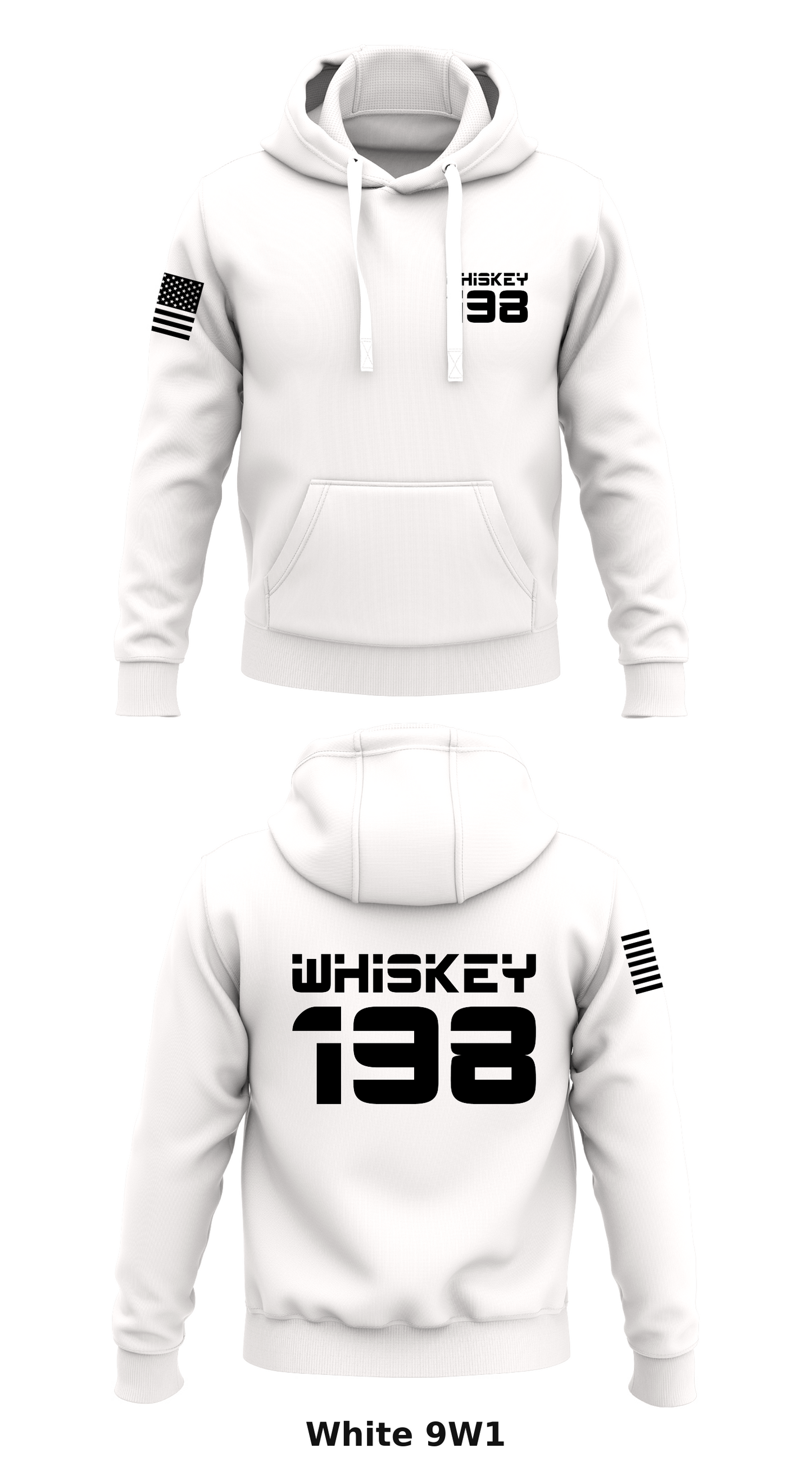 Whiskey 198 Store 1 Core Men's Hooded Performance Sweatshirt - 9W1