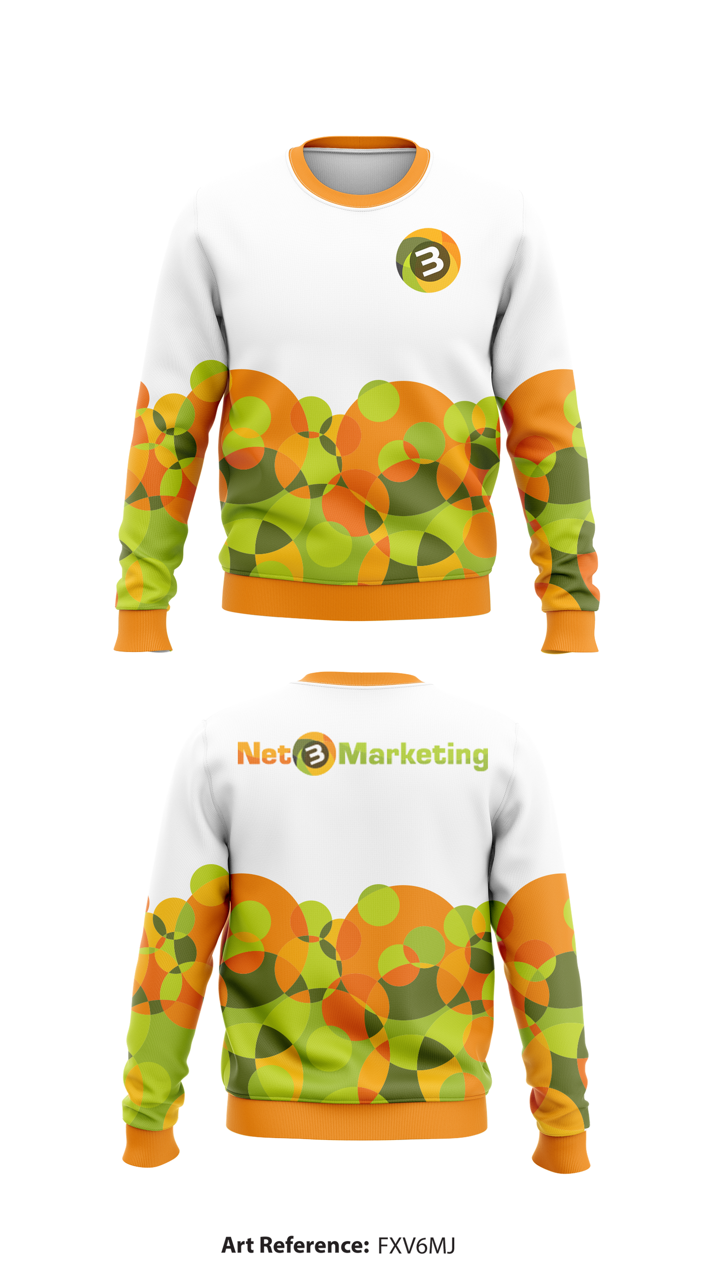 Net 3 Marketing Store 1 Core Men's Crewneck Performance Sweatshirt - fxV6mj