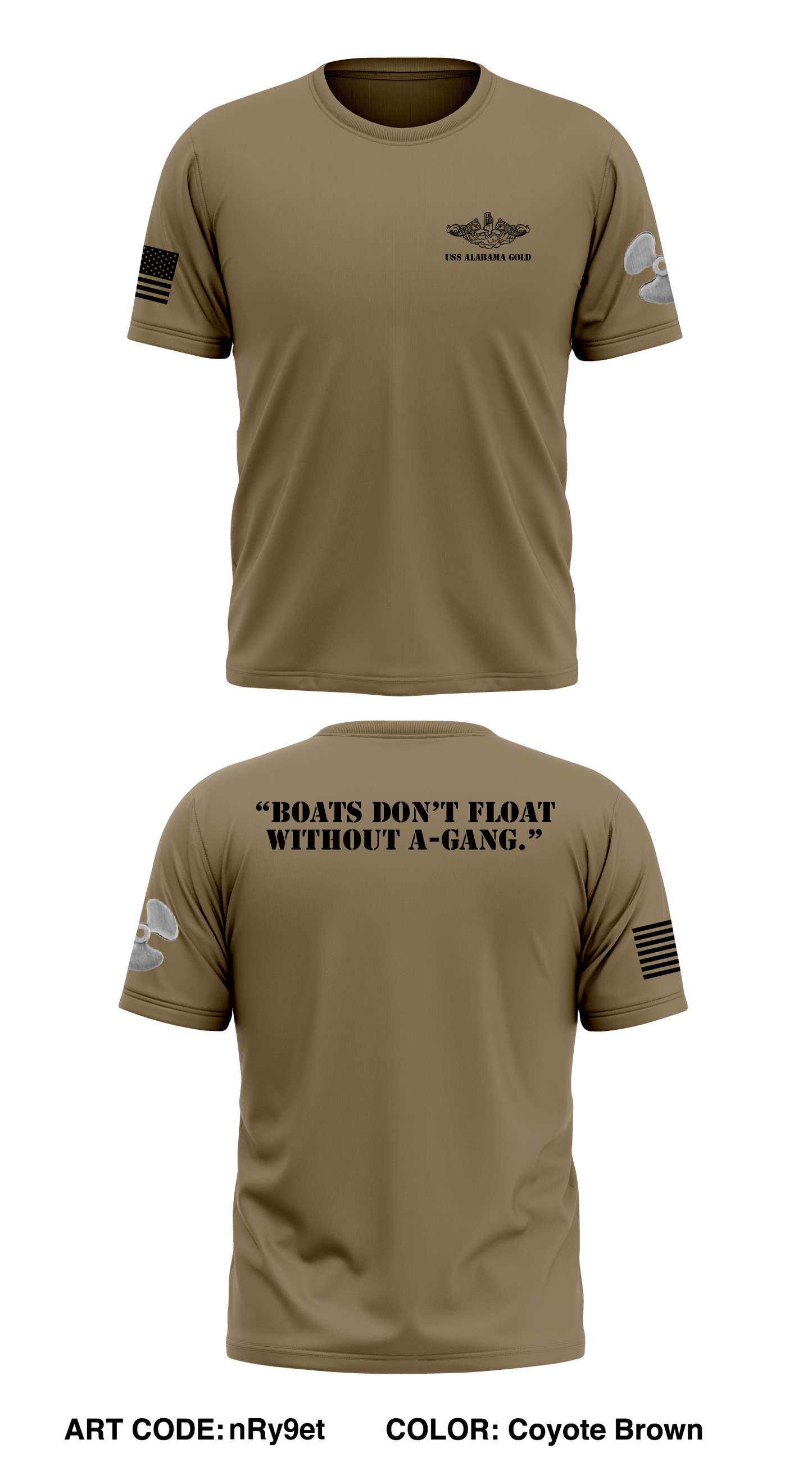 Uss Alabama gold Store 1 Core Men's SS Performance Tee - nRy9et