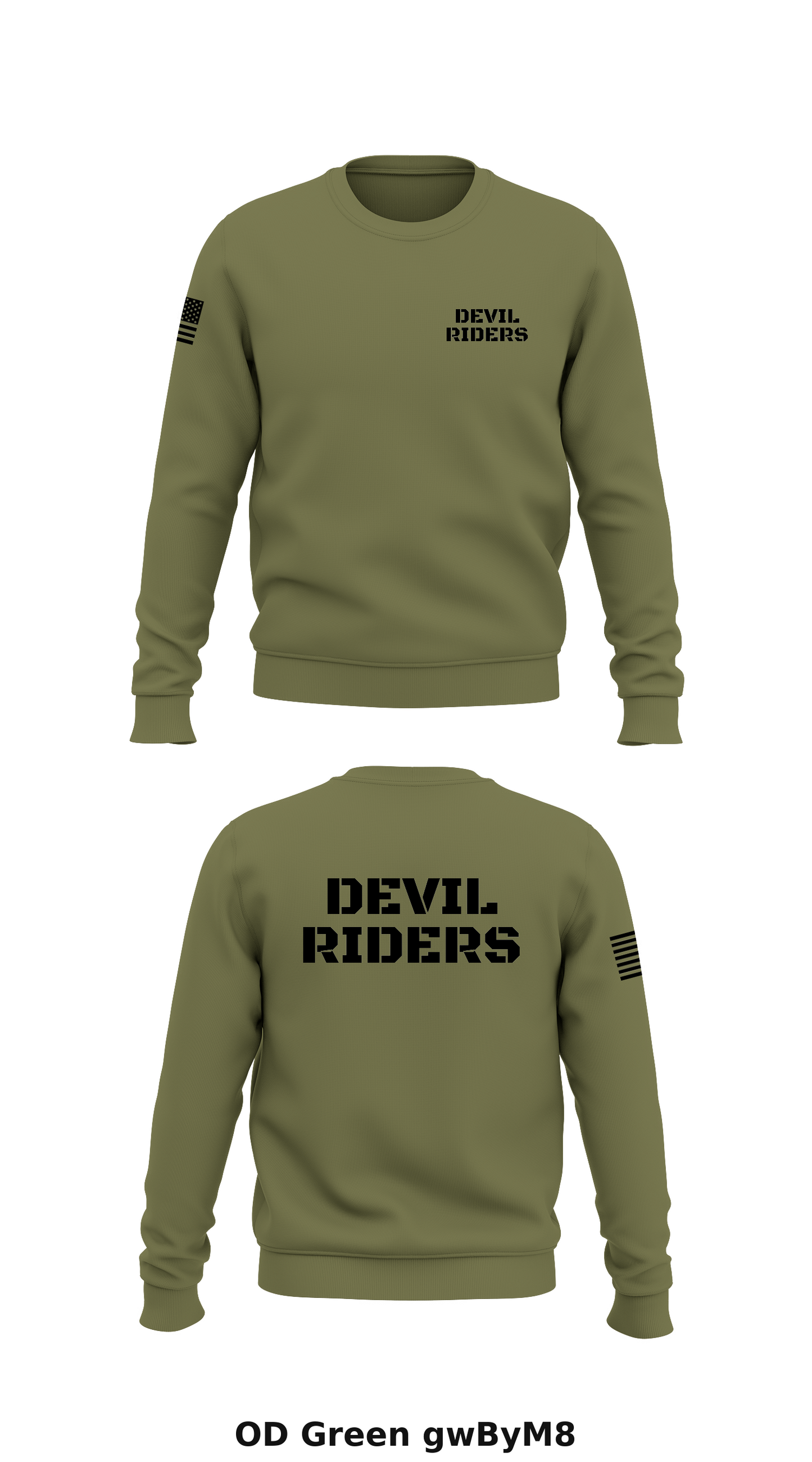 Devil riders Store 1 Core Men's Crewneck Performance Sweatshirt - gwByM8