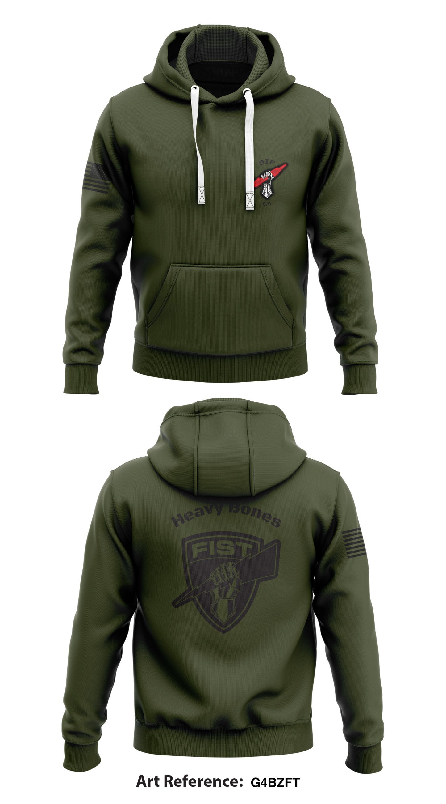 Dakota FiST 6/9 3ABCT 1Cav Store 1 Core Men's Hooded Performance Sweatshirt - G4BZFT