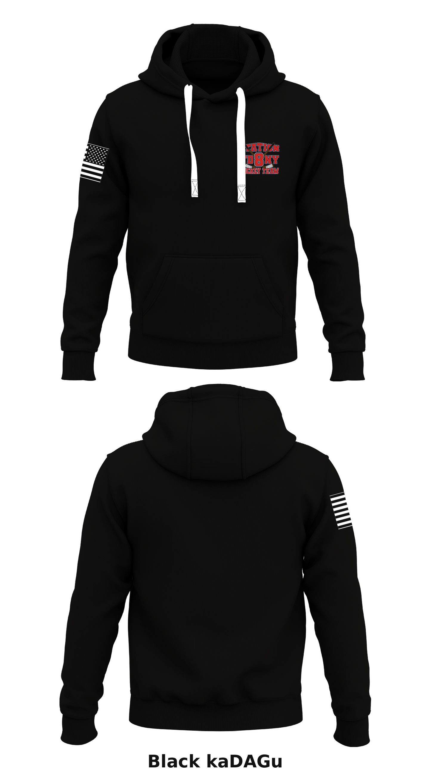 Station 8 Hockey Store 1 Core Men's Hooded Performance Sweatshirt - kaDAGu