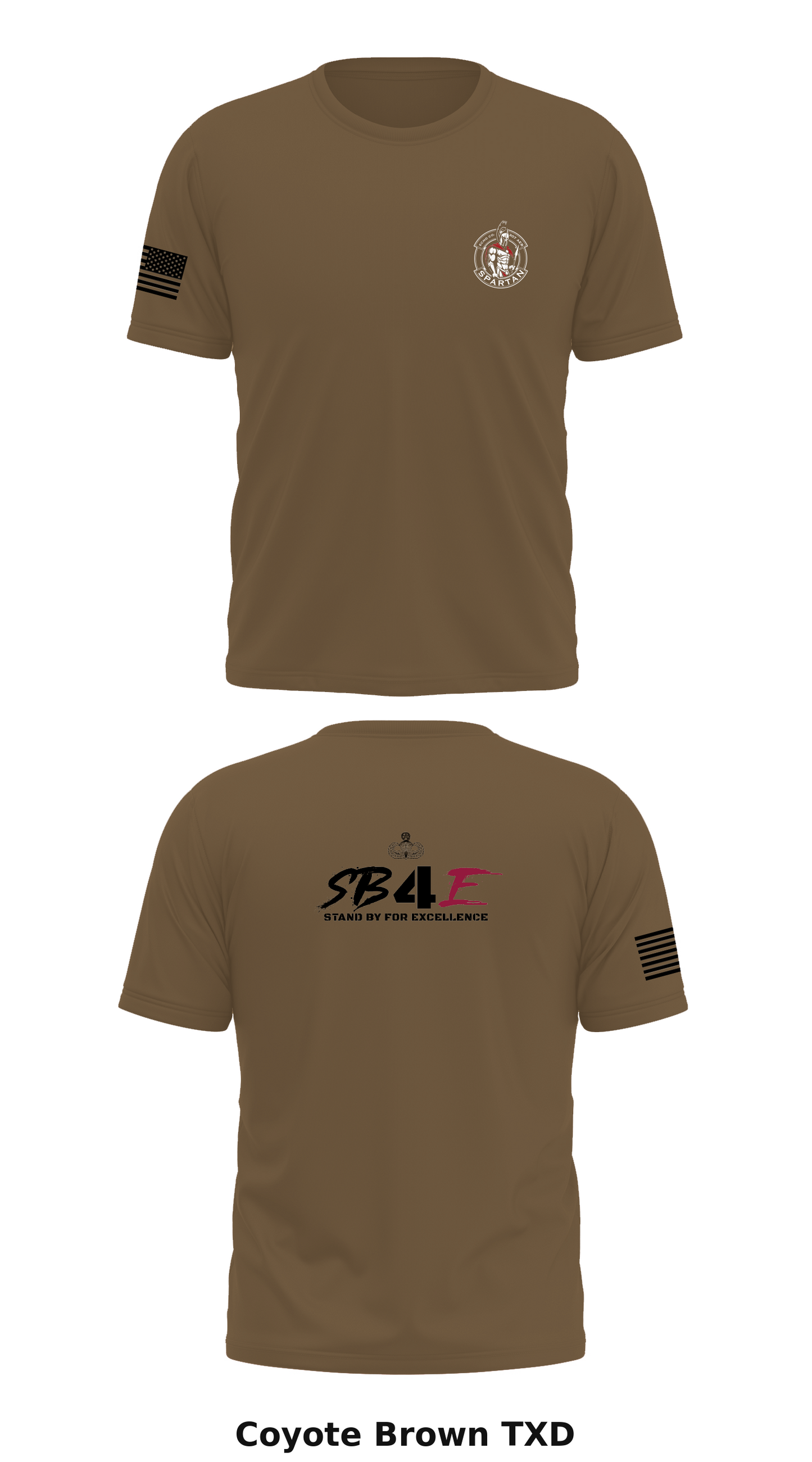 ECHO COMPANY "SPARTANS", 307th AEB Store 1 Core Men's SS Performance Tee - TXD