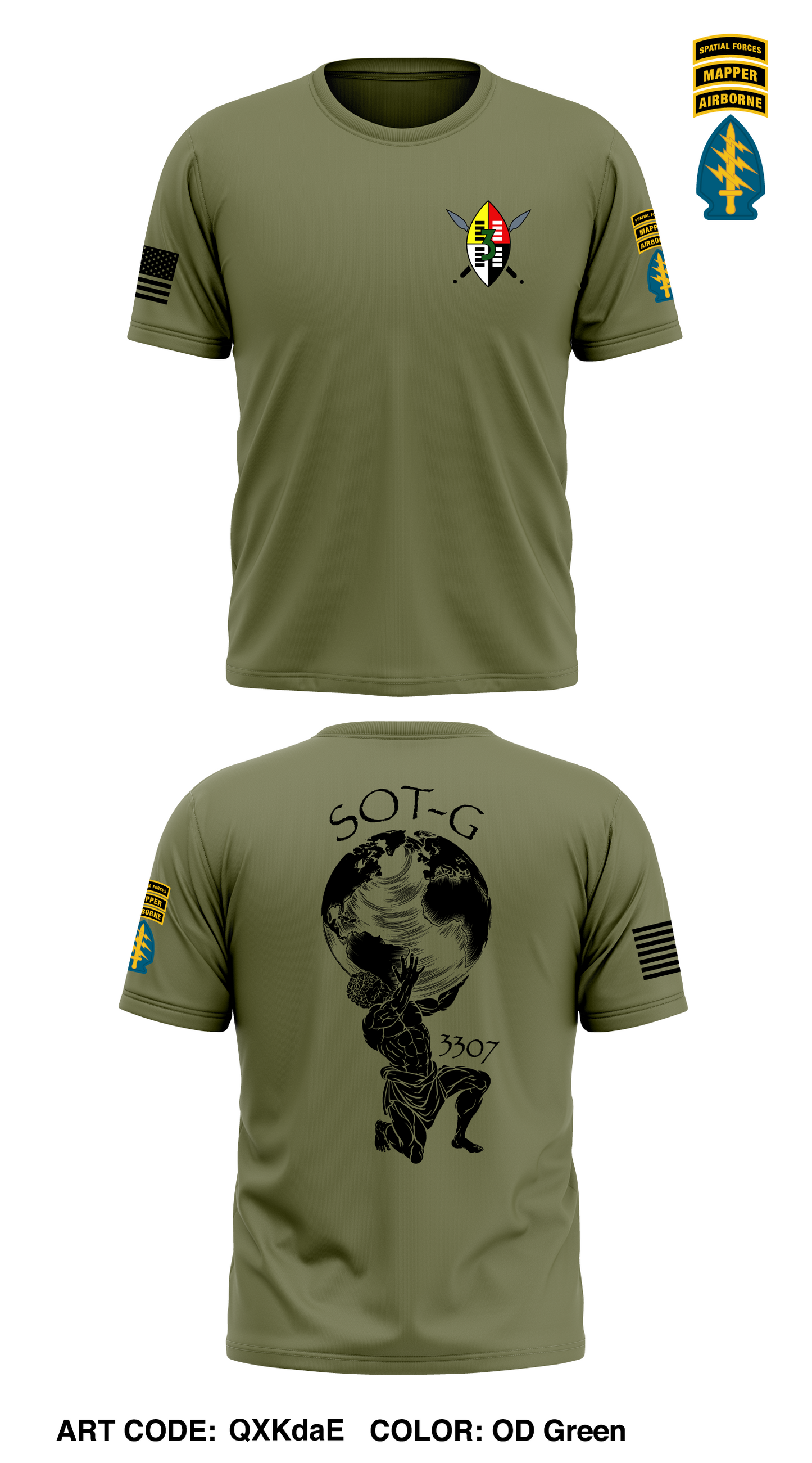 GEOINT, MID, 3/3 SFG (A) Store 1 Core Men's SS Performance Tee - QXKdaE