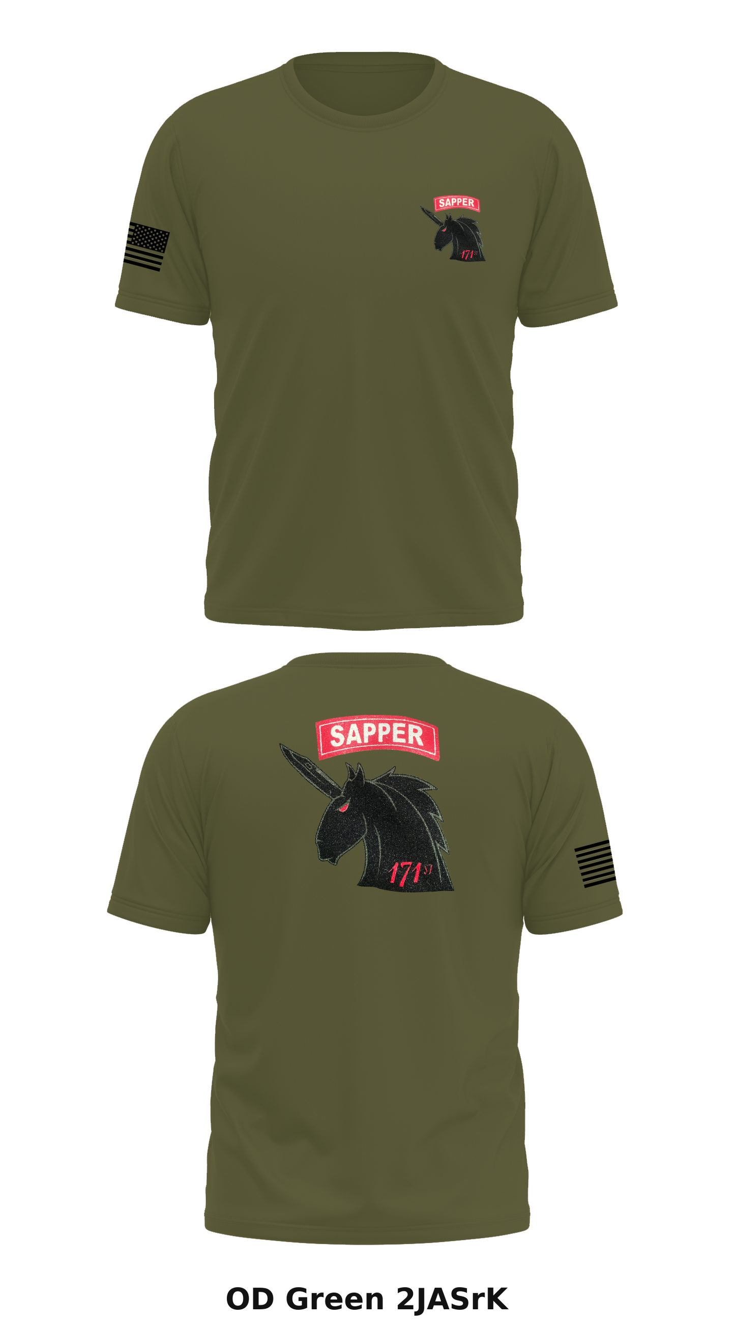 171st Sapper Company Store 1 Core Men's SS Performance Tee - 2JASrK