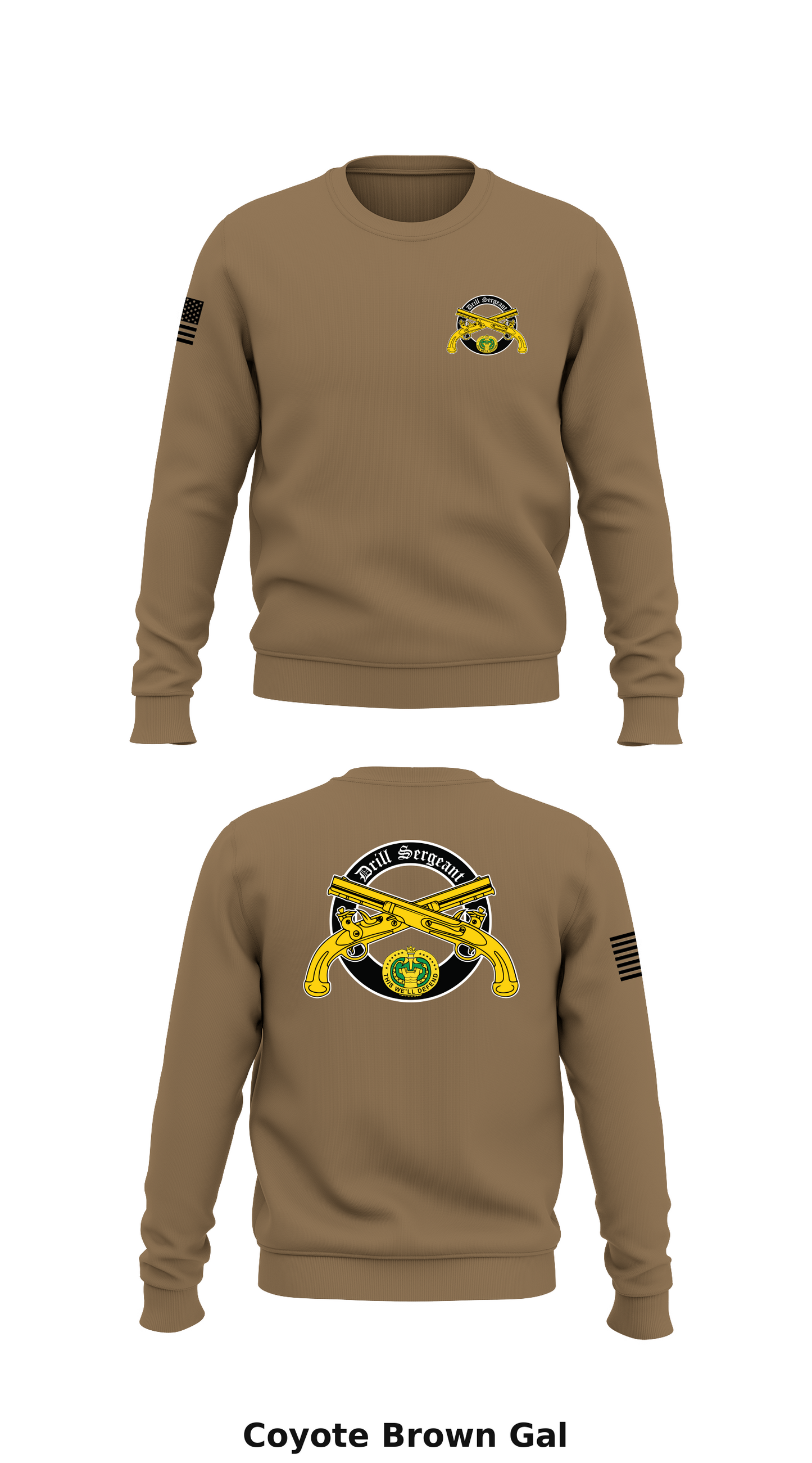 E. Co 1/354th Store 1 Core Men's Crewneck Performance Sweatshirt - Gal