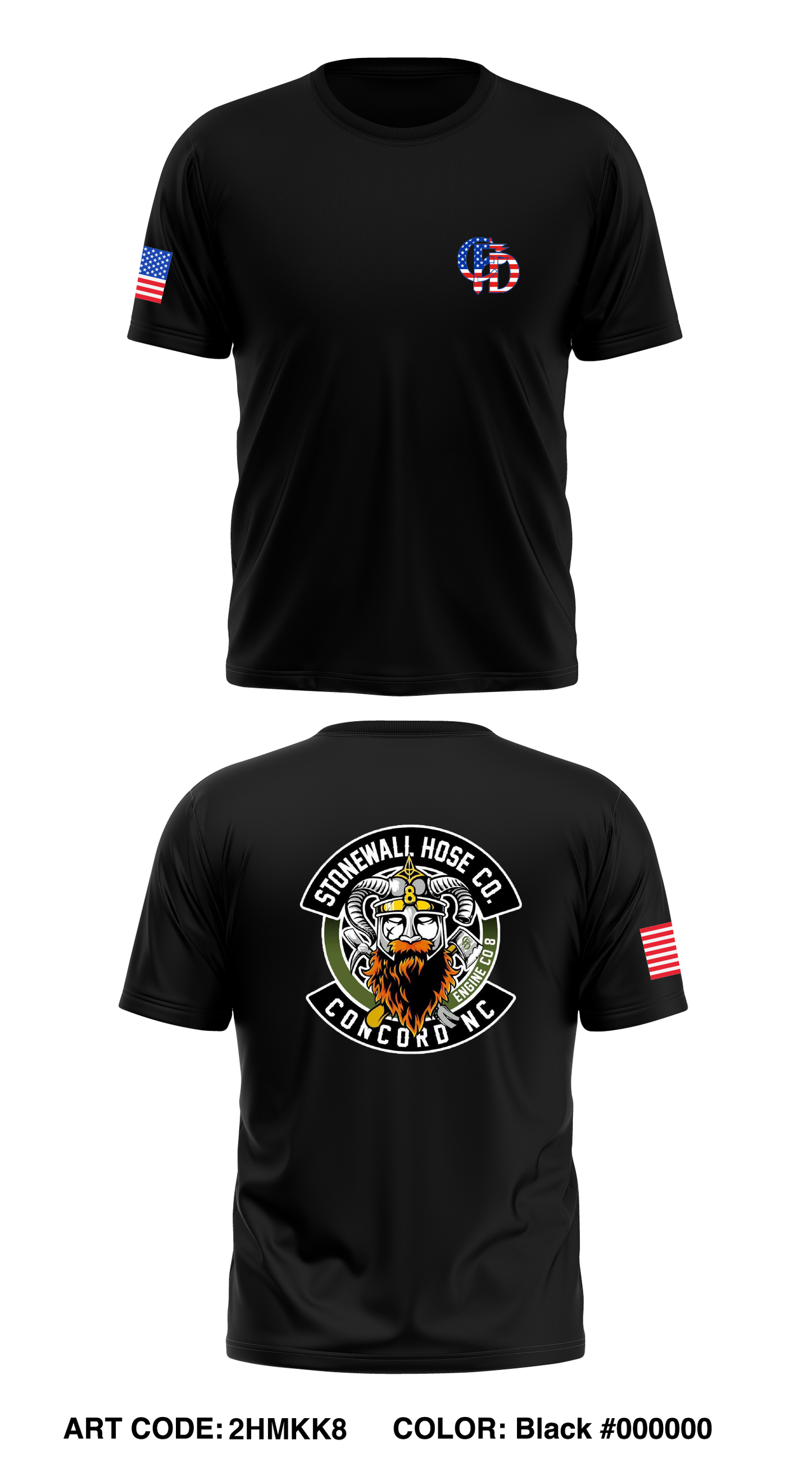 Concord Ford Department Station 8 Store 1 Core Men's SS Performance Tee - 2HMKK8