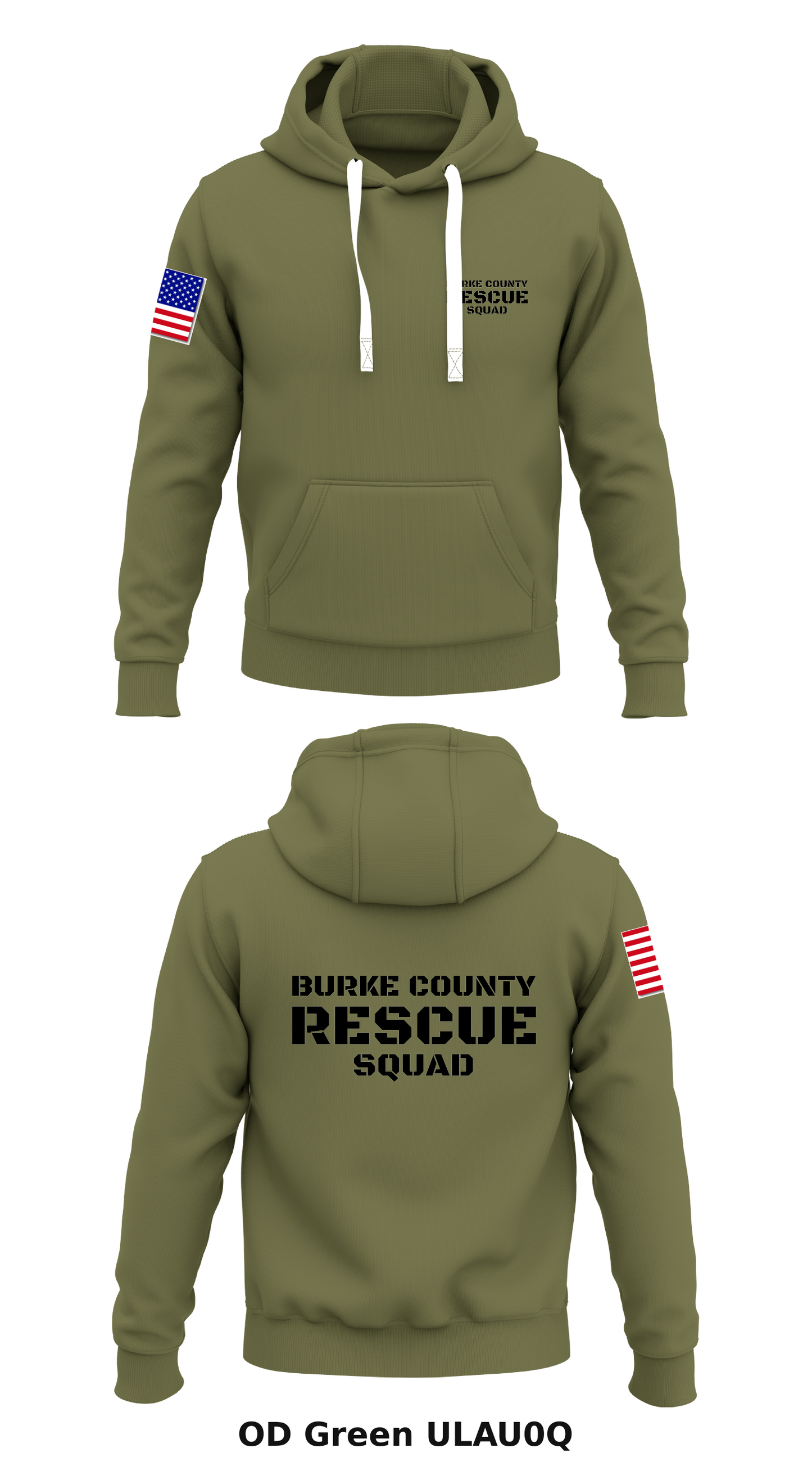 Burke County Rescue Squad Store 1 Core Men's Hooded Performance Sweatshirt - ULAU0Q