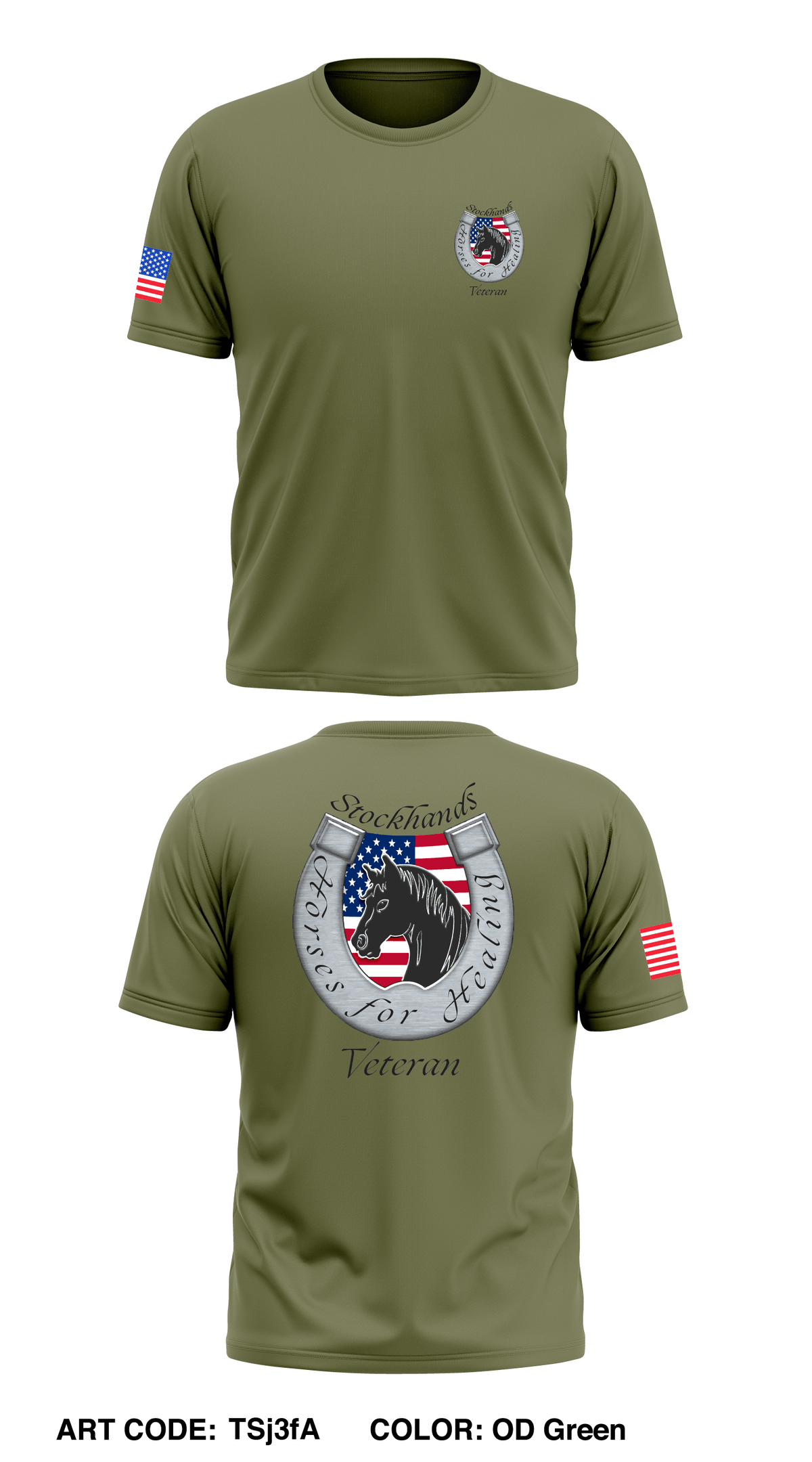 Stockshands Horses For Healing Store 1 Core Men's SS Performance Tee - TSj3fA