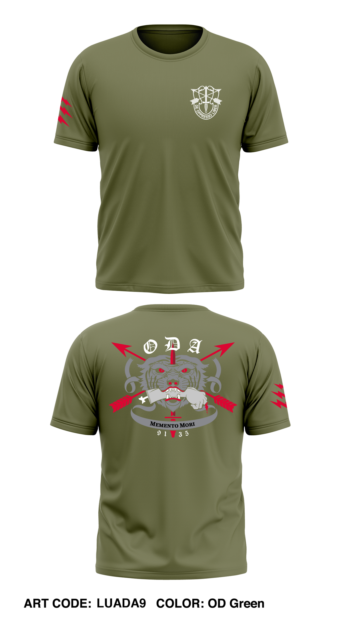 C Co, 1 Bn, 19th SFG (Dive) Store 1 Core Men's SS Performance Tee - LUADA9