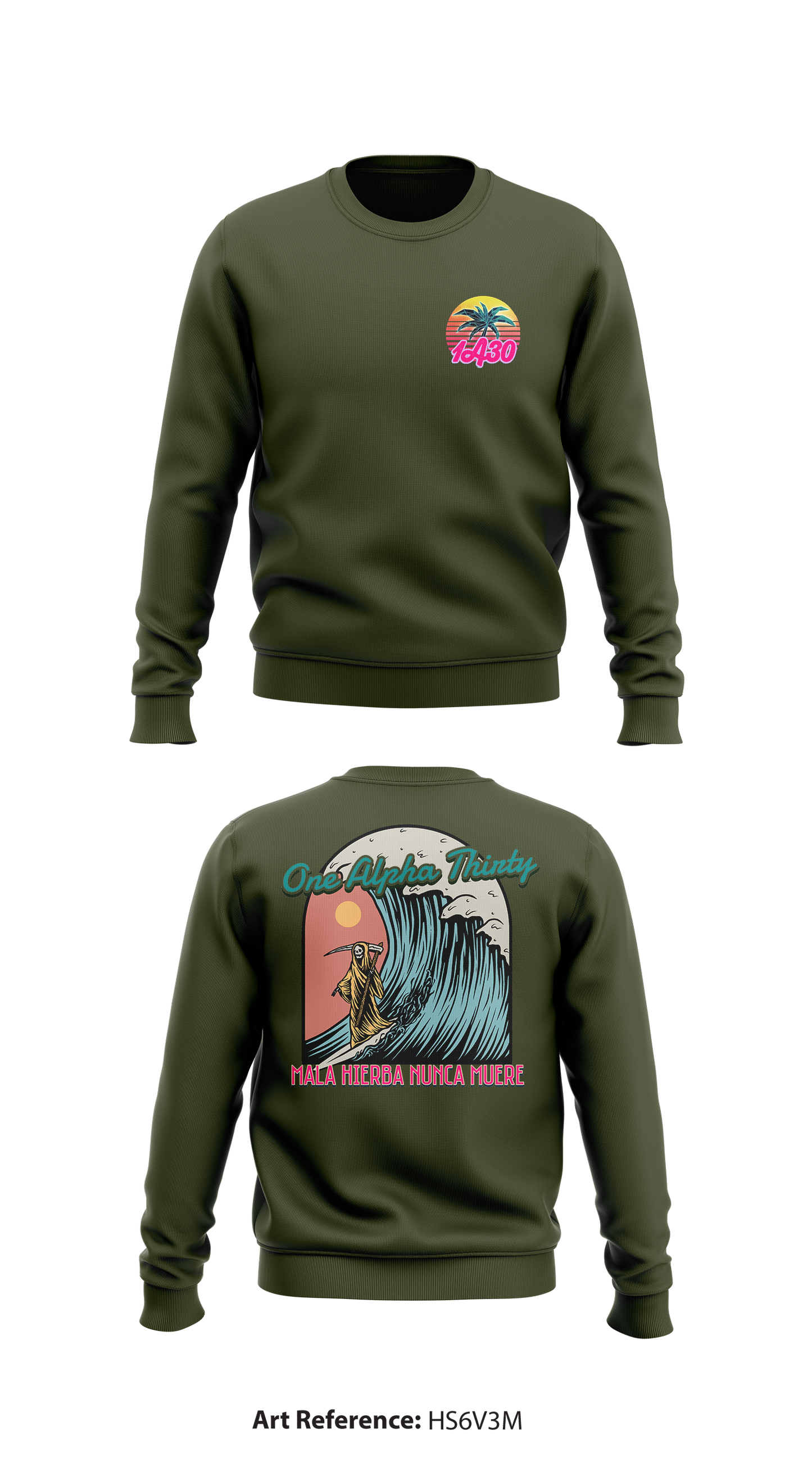 1A30 Store 1 Core Men's Crewneck Performance Sweatshirt - HS6V3m