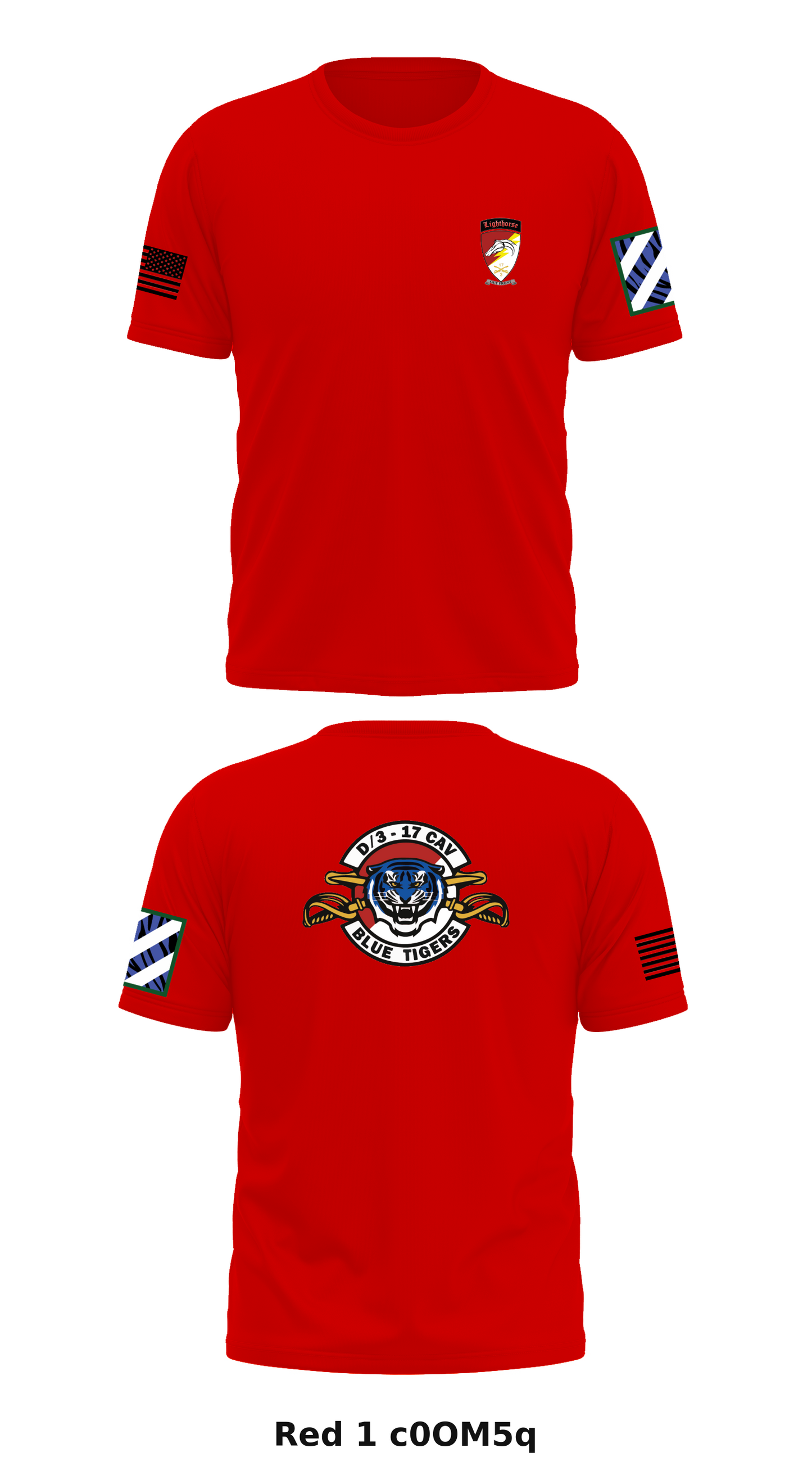 D Troop 3-17 CAV Store 1 Core Men's SS Performance Tee - c0OM5q