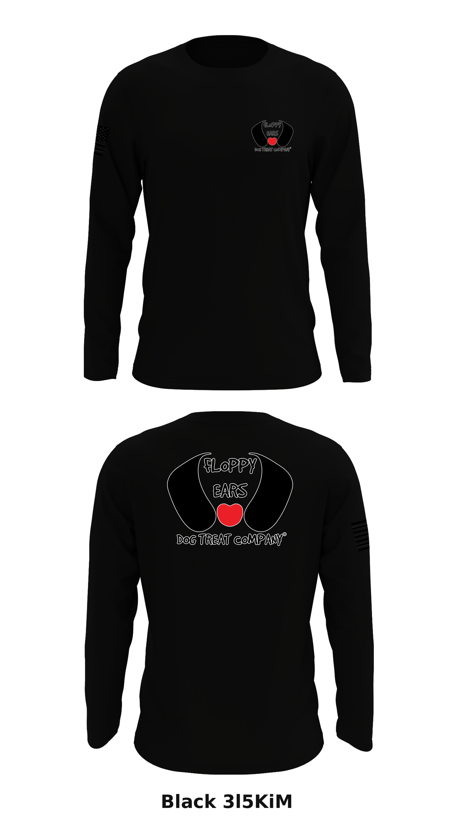 Floppy Ears Dog Treat Company Core Men's LS Performance Tee - 3l5KiM
