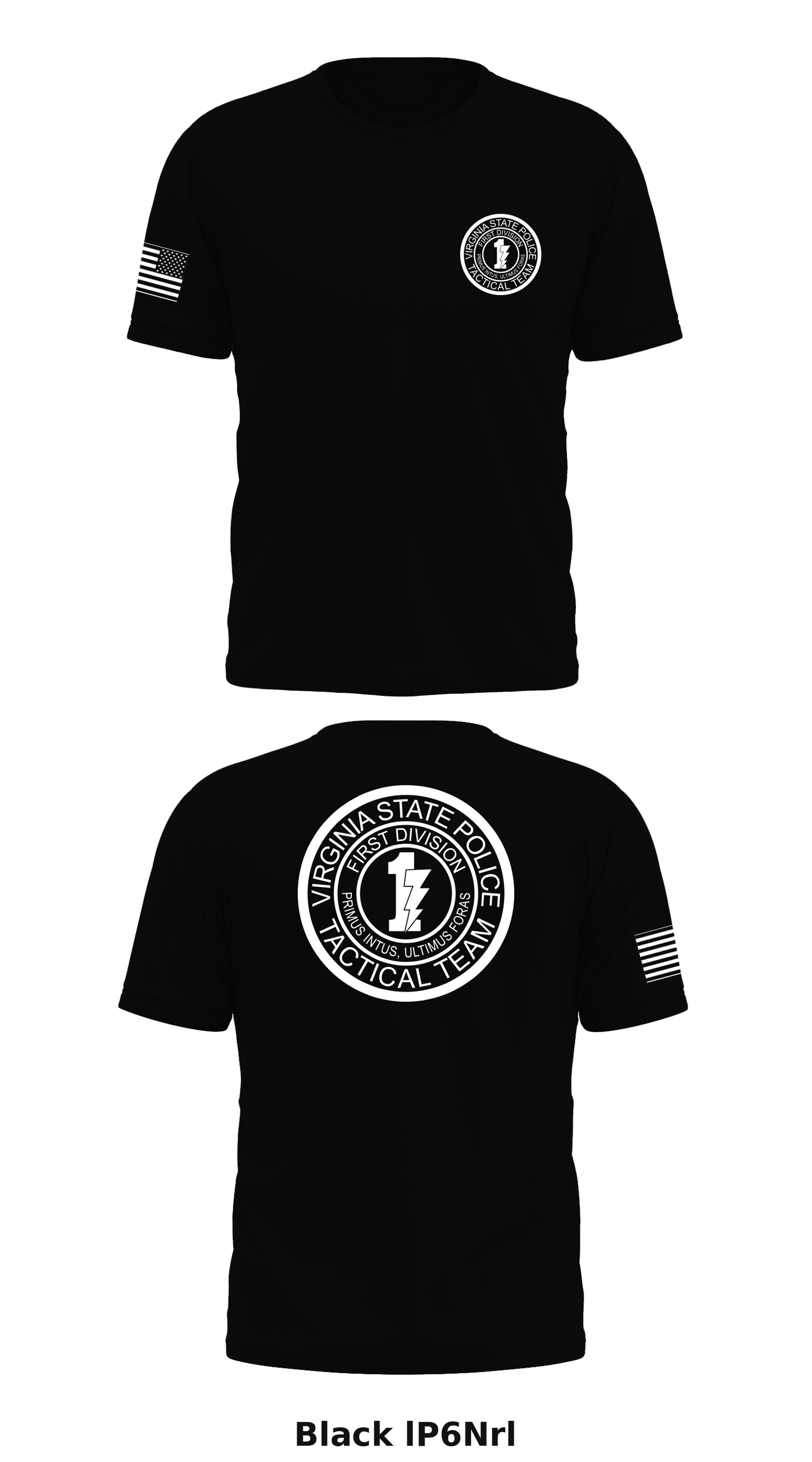 Virginia state police division one tactical team Store 1 Core Men's SS Performance Tee - lP6Nrl