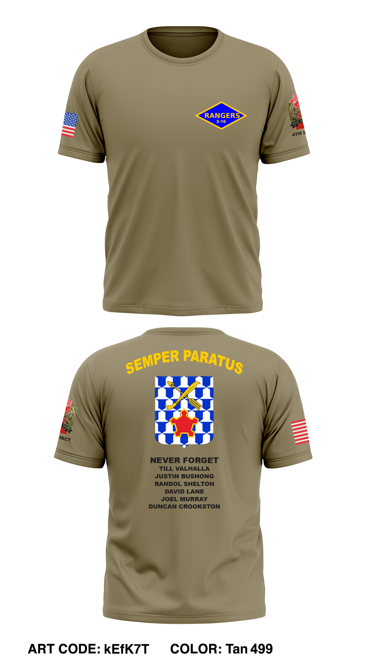 C Co, 2-16 rangers Store 1 Core Men's SS Performance Tee - kEfK7T