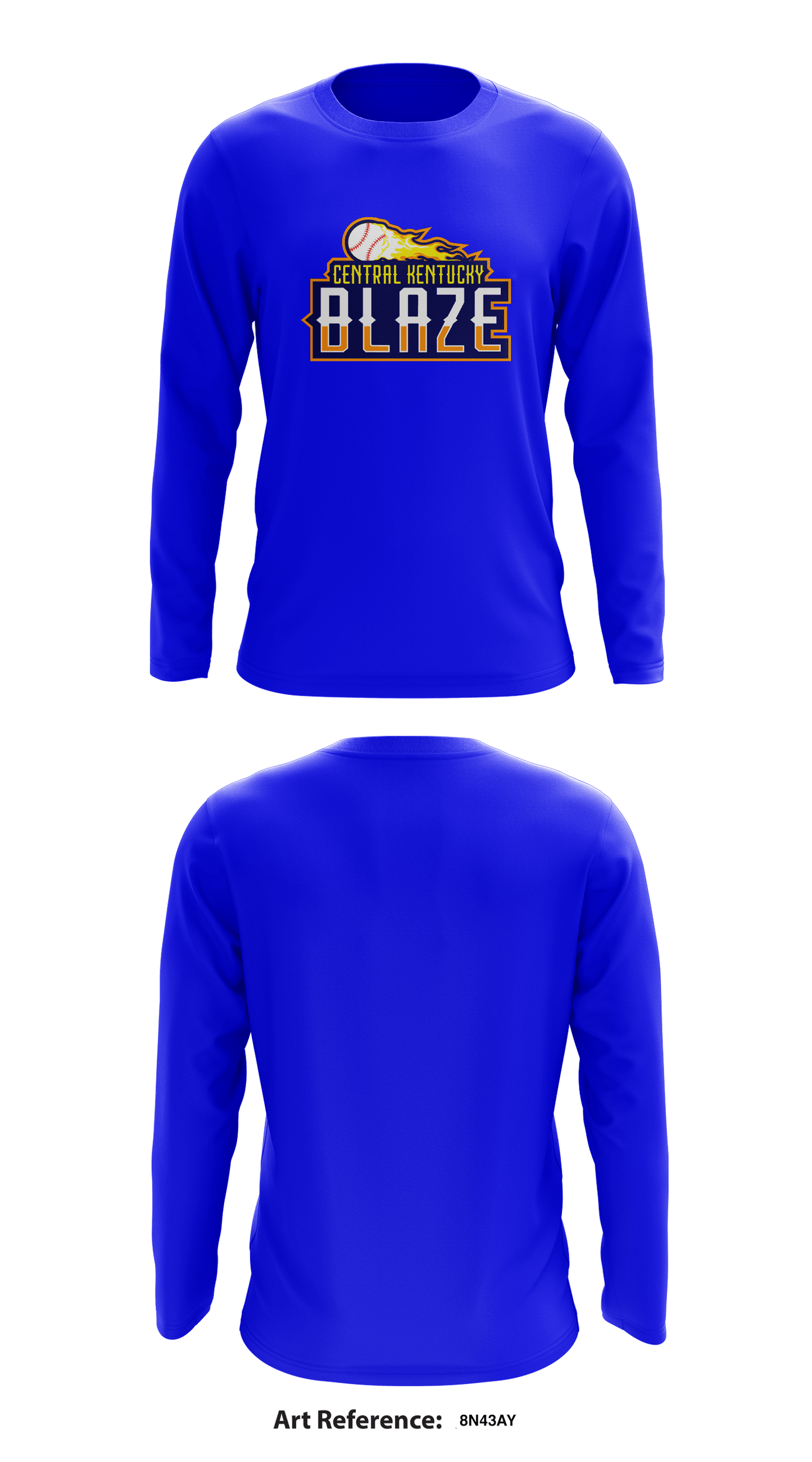 Central Kentucky Blaze Store 1 Core Men's LS Performance Tee - 8n43Ay