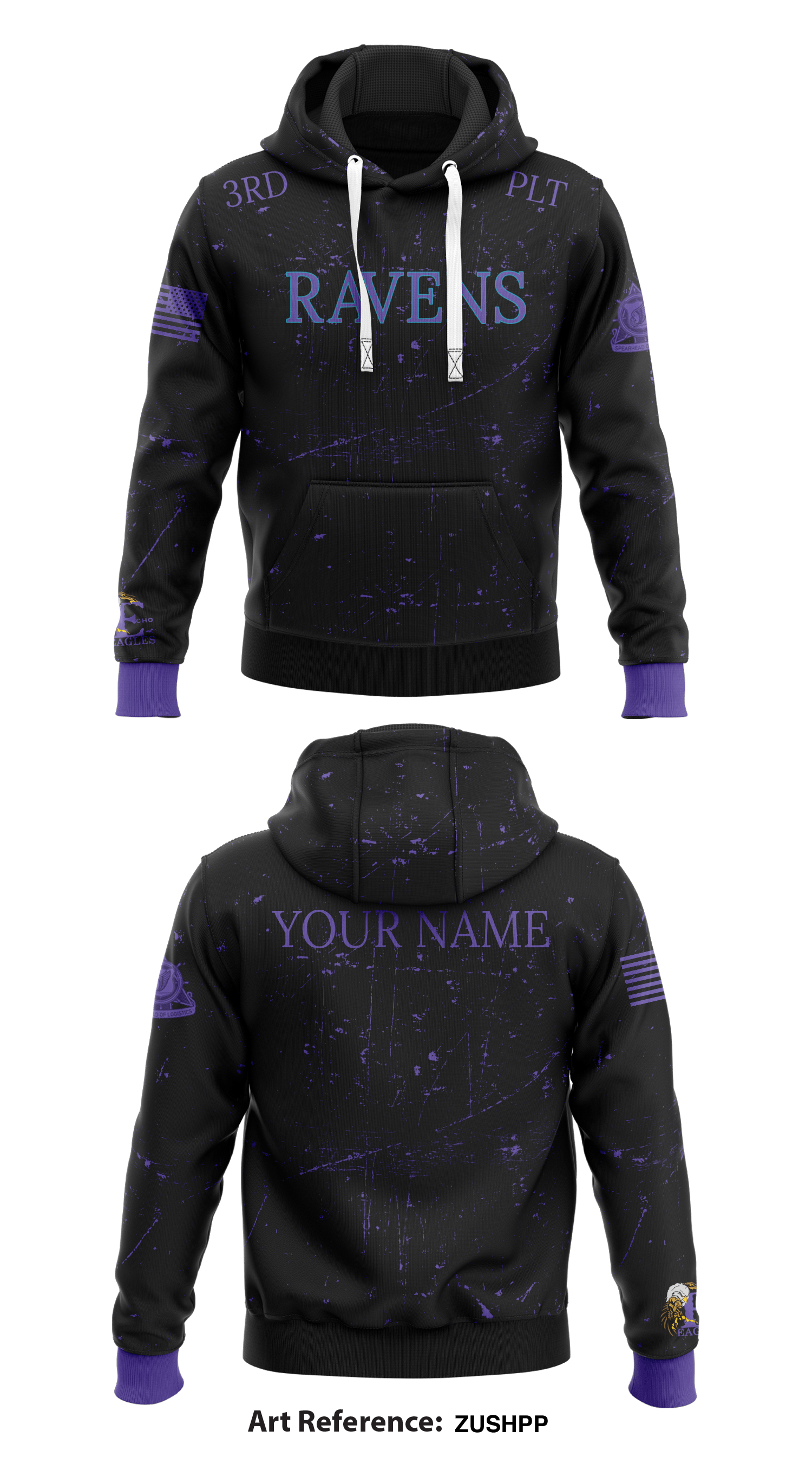 savicustoms 3rd Plt Ravens Store 1 Core Men's Hooded Performance Sweatshirt - ZuShpp 2XL