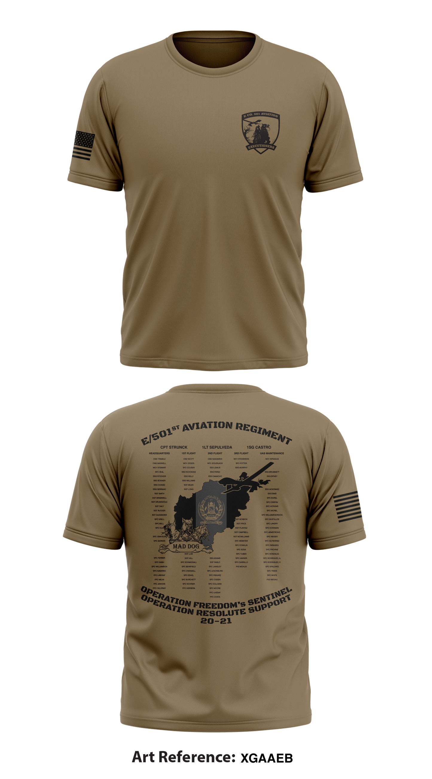 E/501ST AVN REGT Store 1 Core Men's SS Performance Tee - XGaAeb