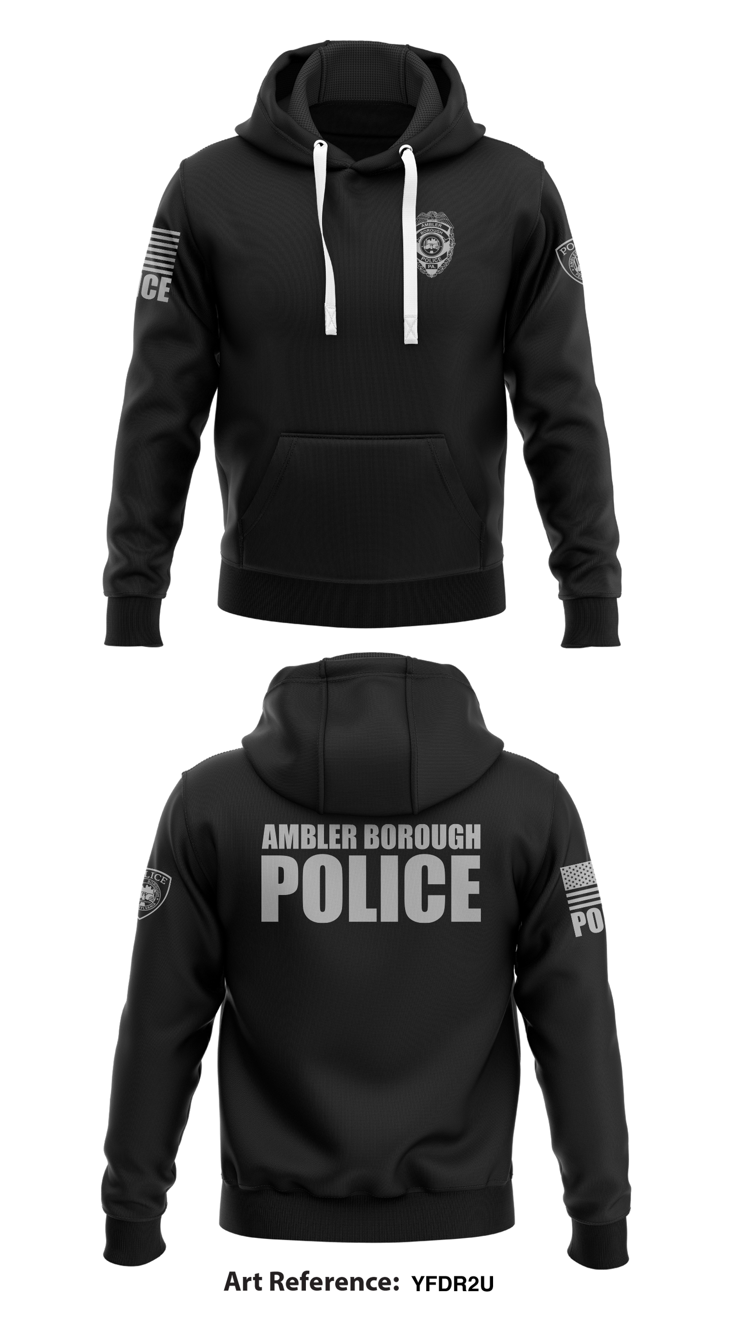 Ambler Borough Police Store 1 Core Men's Hooded Performance Sweatshirt - YFdR2U