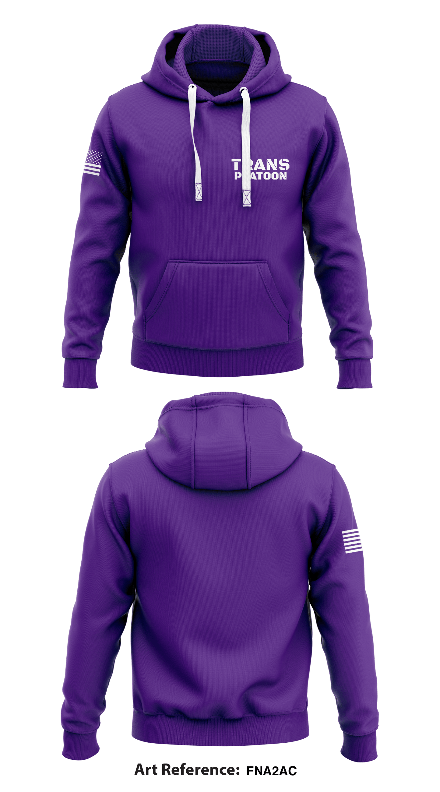 TRANS PLATOON Store 1 Core Men's Hooded Performance Sweatshirt - FNa2AC