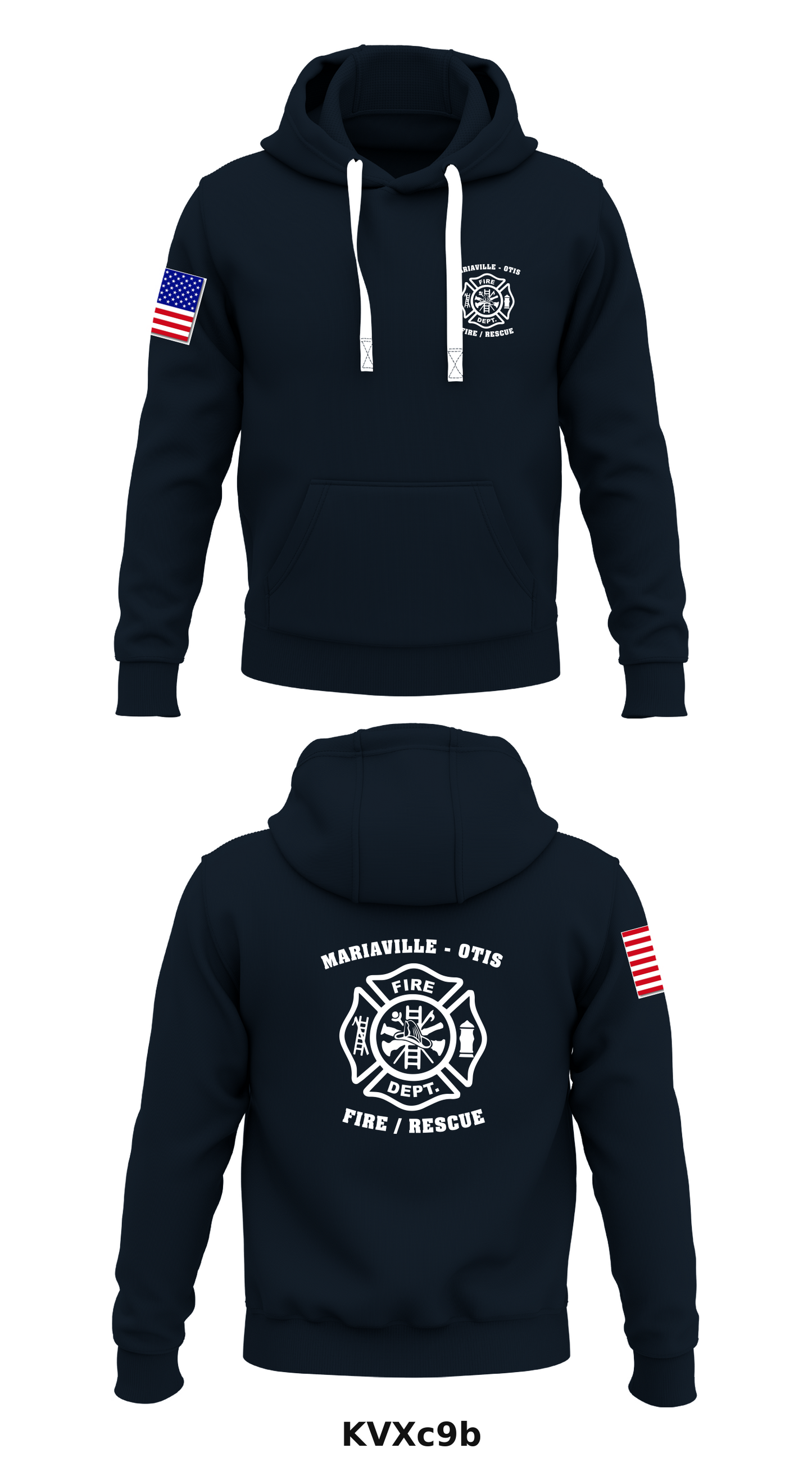 Mariaville- Otis Fire Rescue Store 1 Core Men's Hooded Performance Sweatshirt - KVXc9b