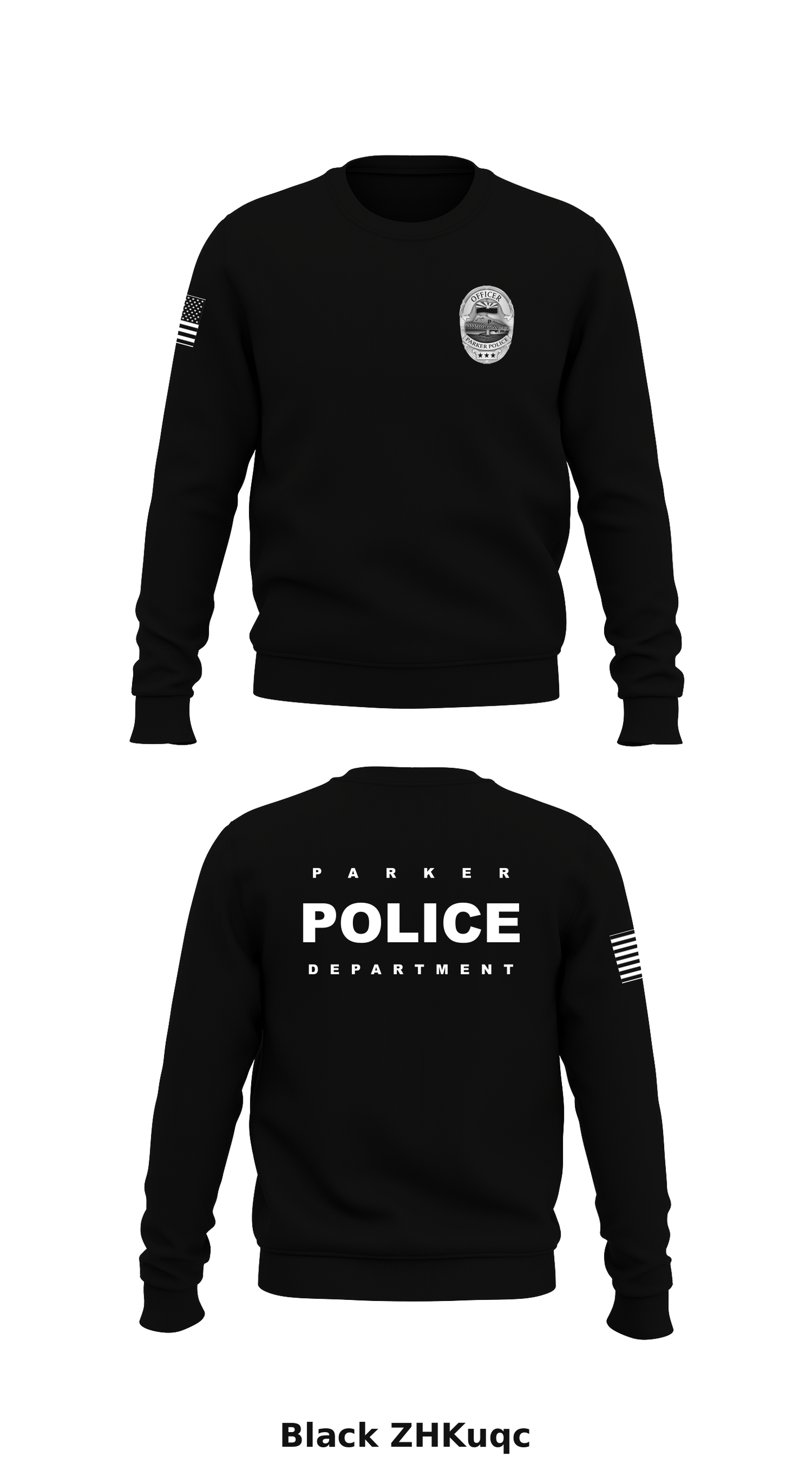 PARKER POLICE DEPARTMENT Store 1 Core Men's Crewneck Performance Sweatshirt - ZHKuqc