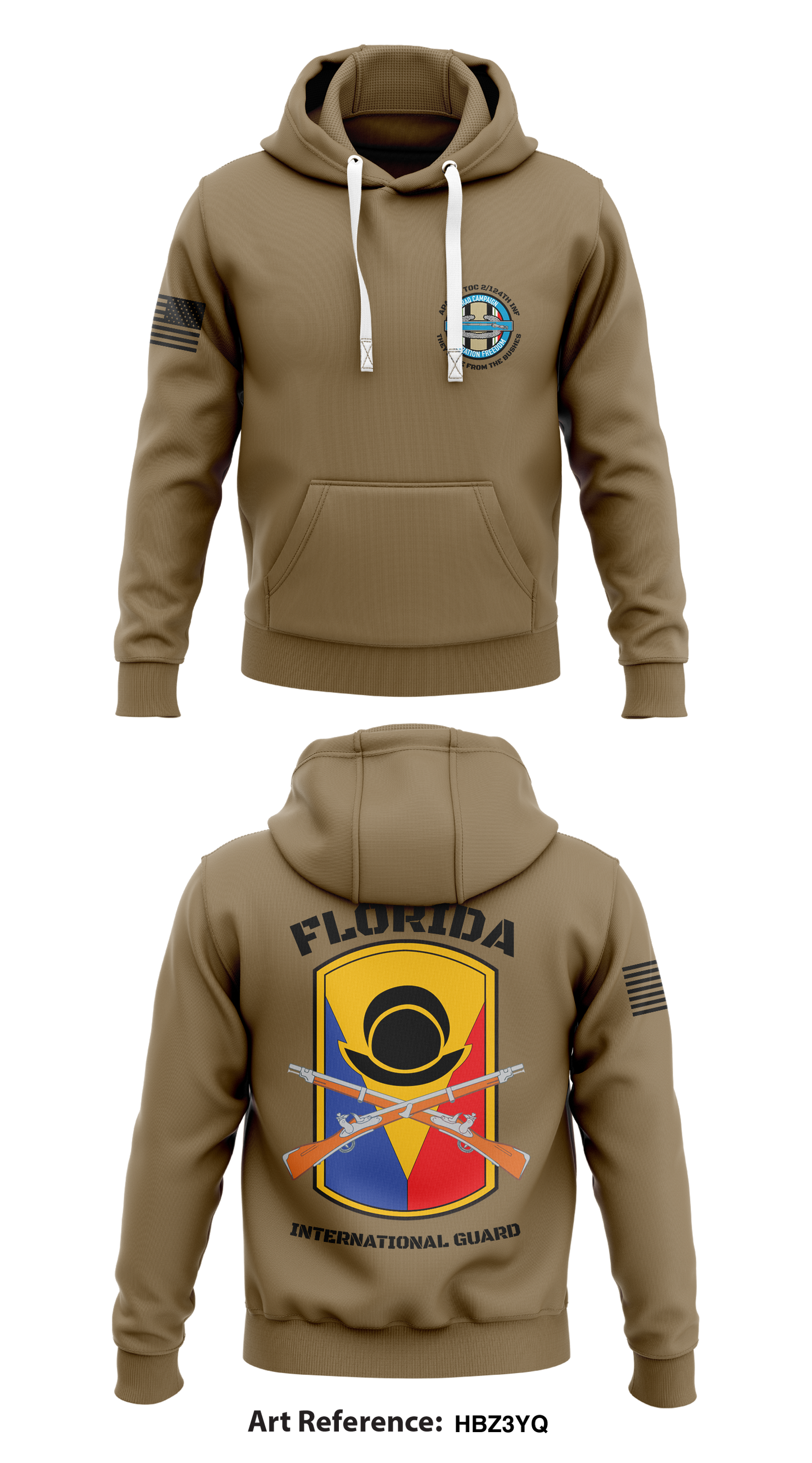 Alpha Co. 2/124 INF Store 1 Core Men's Hooded Performance Sweatshirt - HBz3Yq