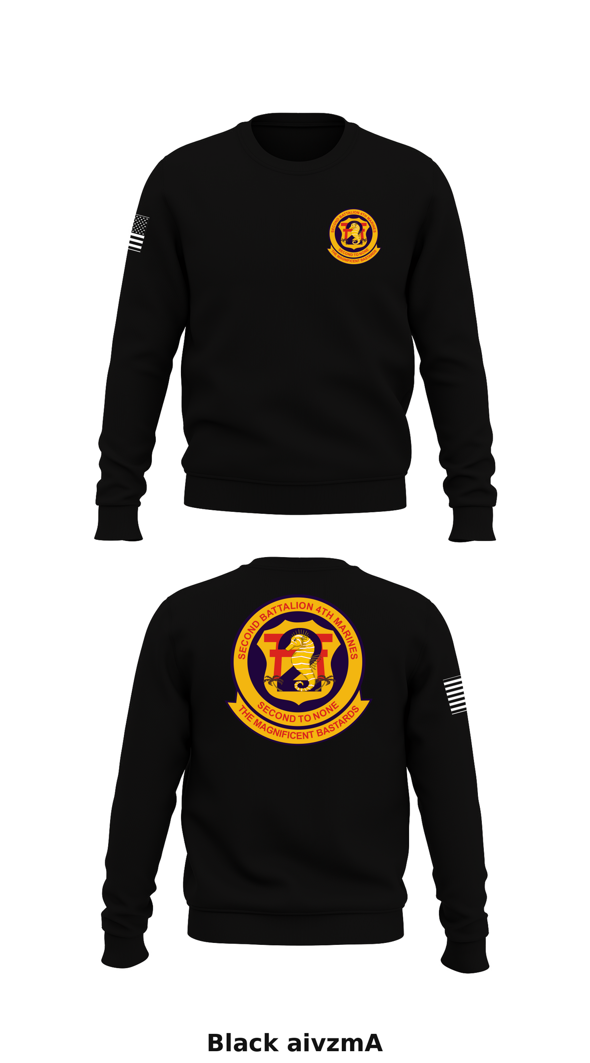 2nd Battalion, 4th Marine Regiment Store 1 Core Men's Crewneck Performance Sweatshirt - aivzmA