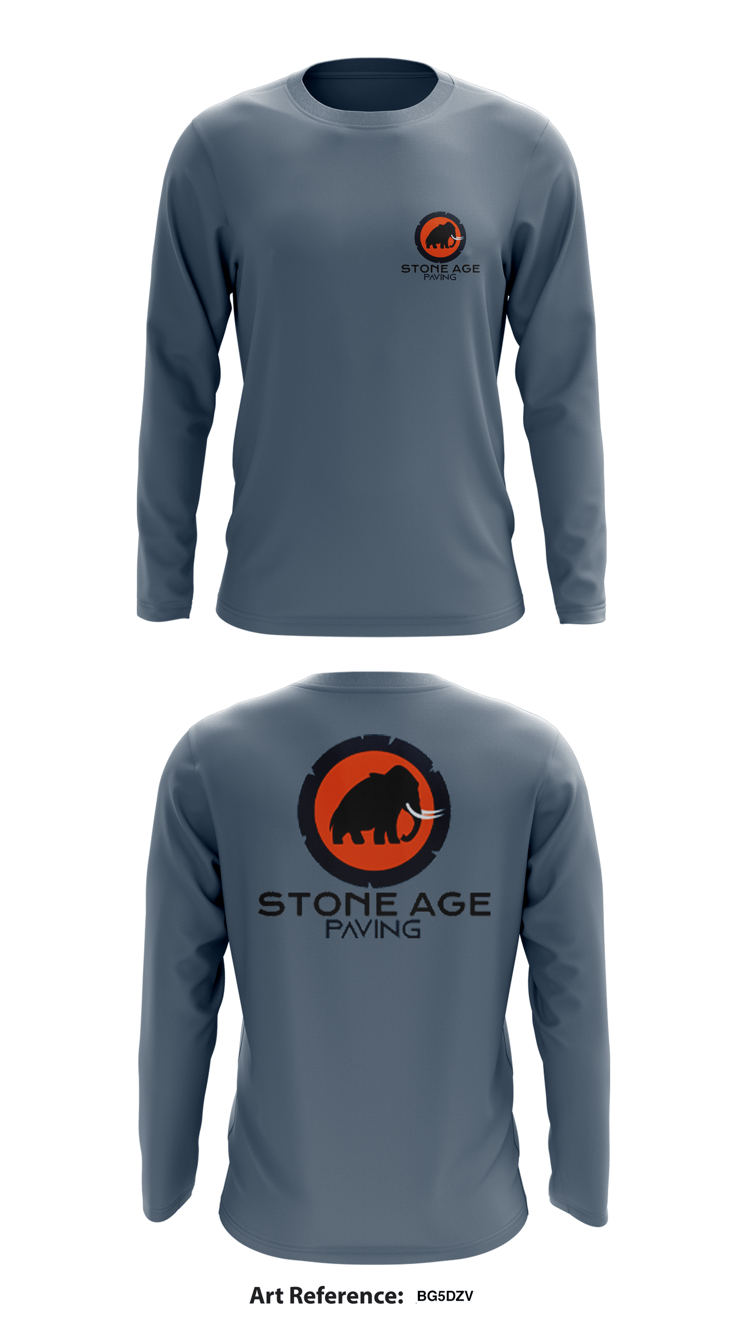 Stone Age Paving Store 1 Core Men's LS Performance Tee - bG5DZV