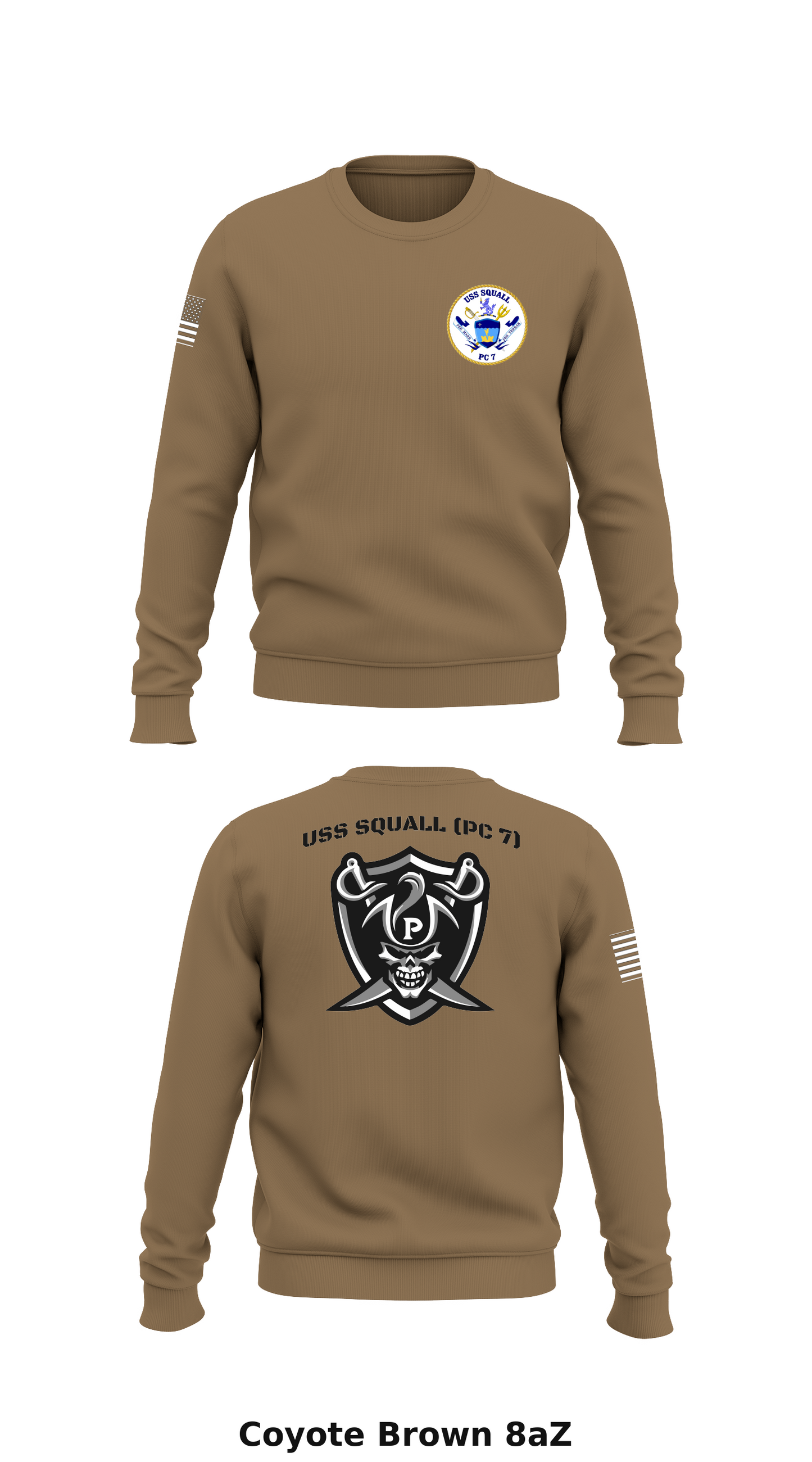 USS SQUALL (PC 7) Store 1 Core Men's Crewneck Performance Sweatshirt - 8aZ