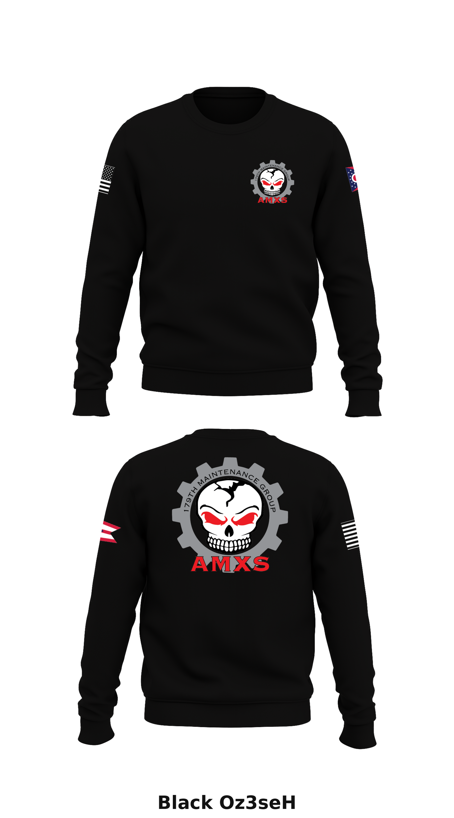 179th Maintenance Group Store 1 Core Men's Crewneck Performance Sweatshirt - Oz3seH