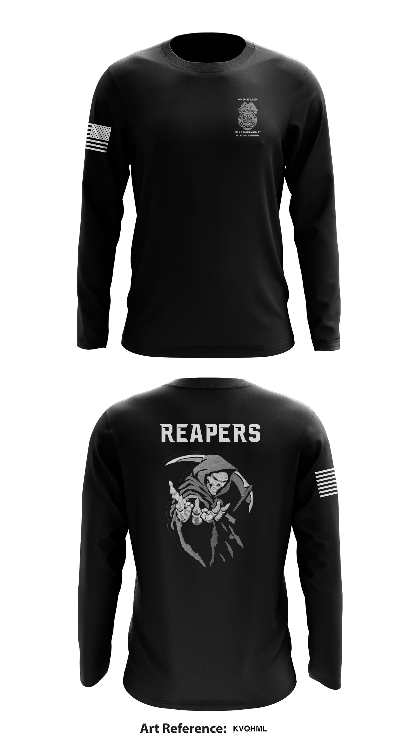 34th & 905th MP Dets Store 1 Core Men's LS Performance Tee - KvQHML