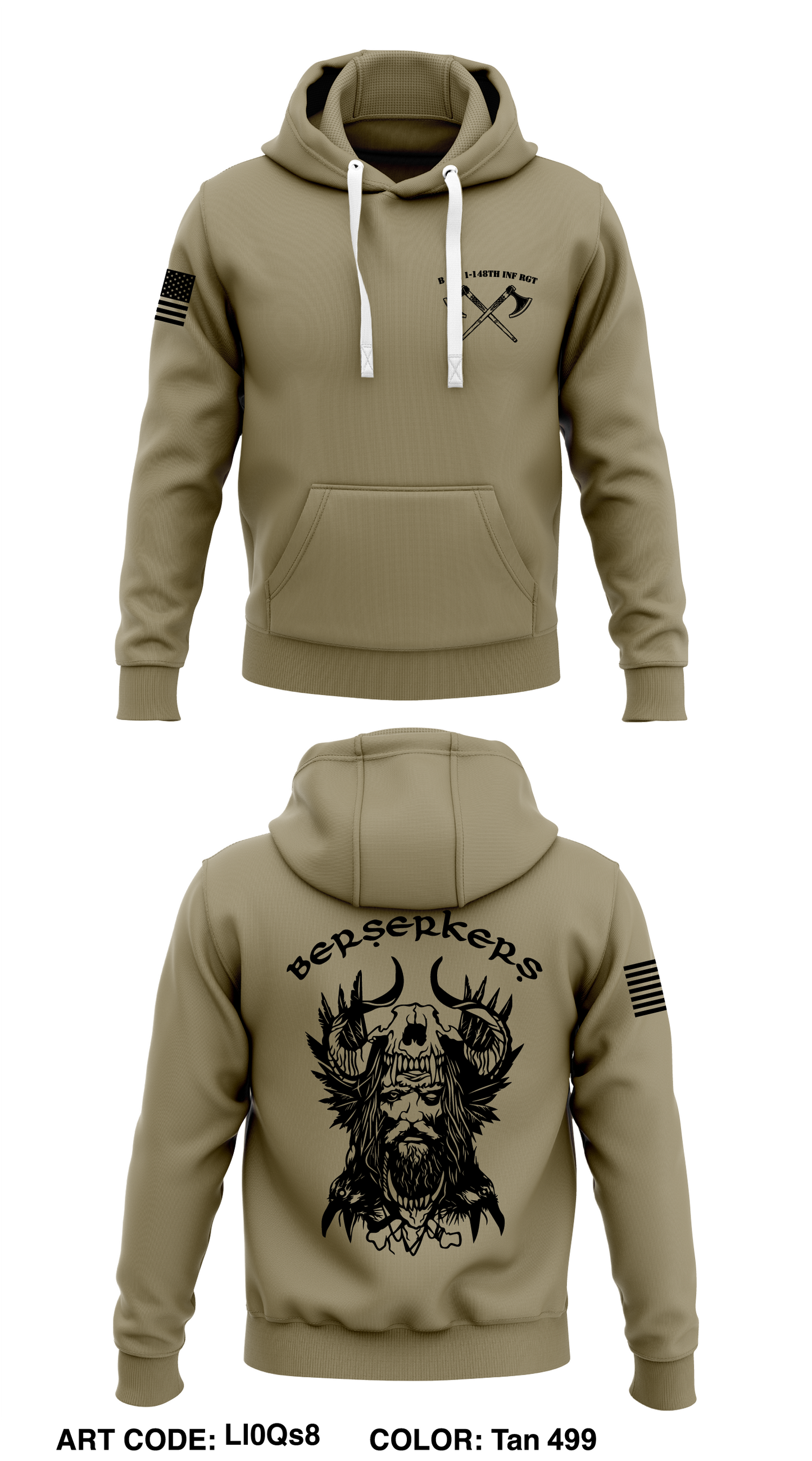B Co, 1-148th INF RGT Store 1 Core Men's Hooded Performance Sweatshirt - Ll0Qs8