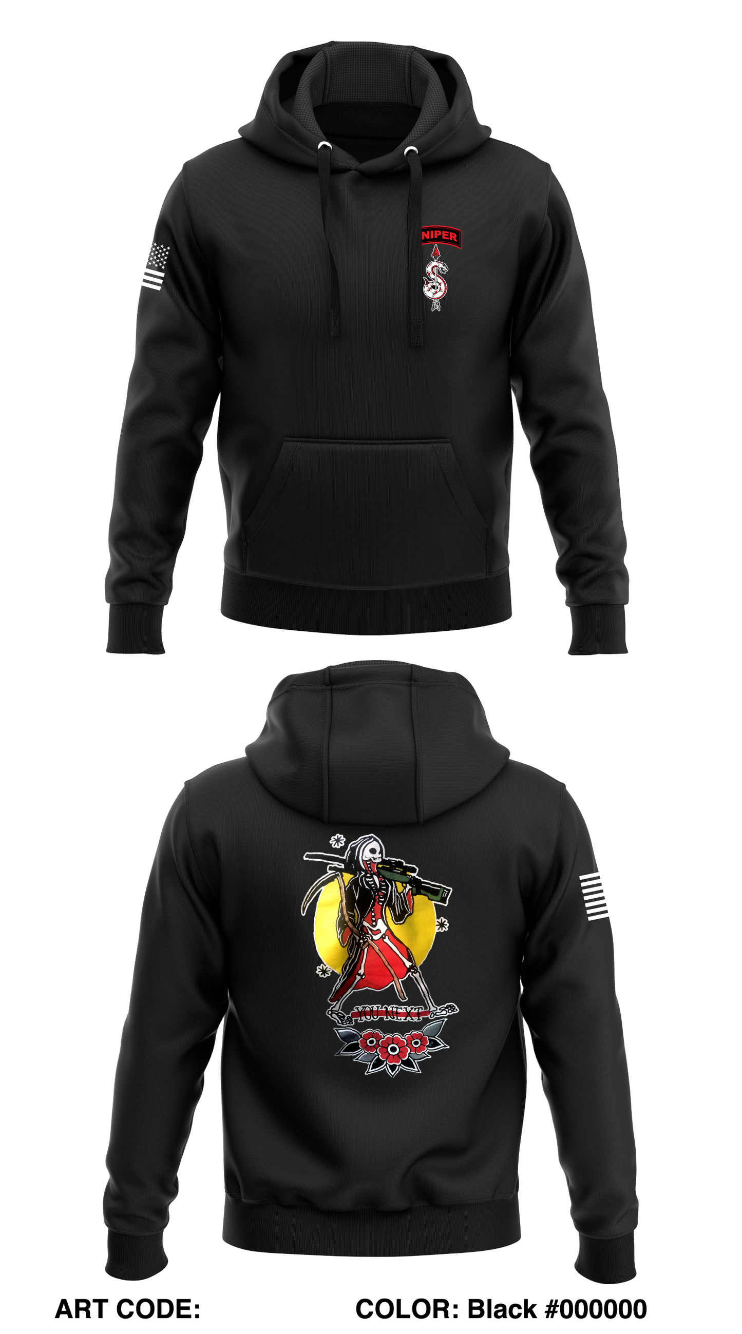 HHC 2-198 Sniper Section Store 1 Core Men's Hooded Performance Sweatshirt - APBRUN