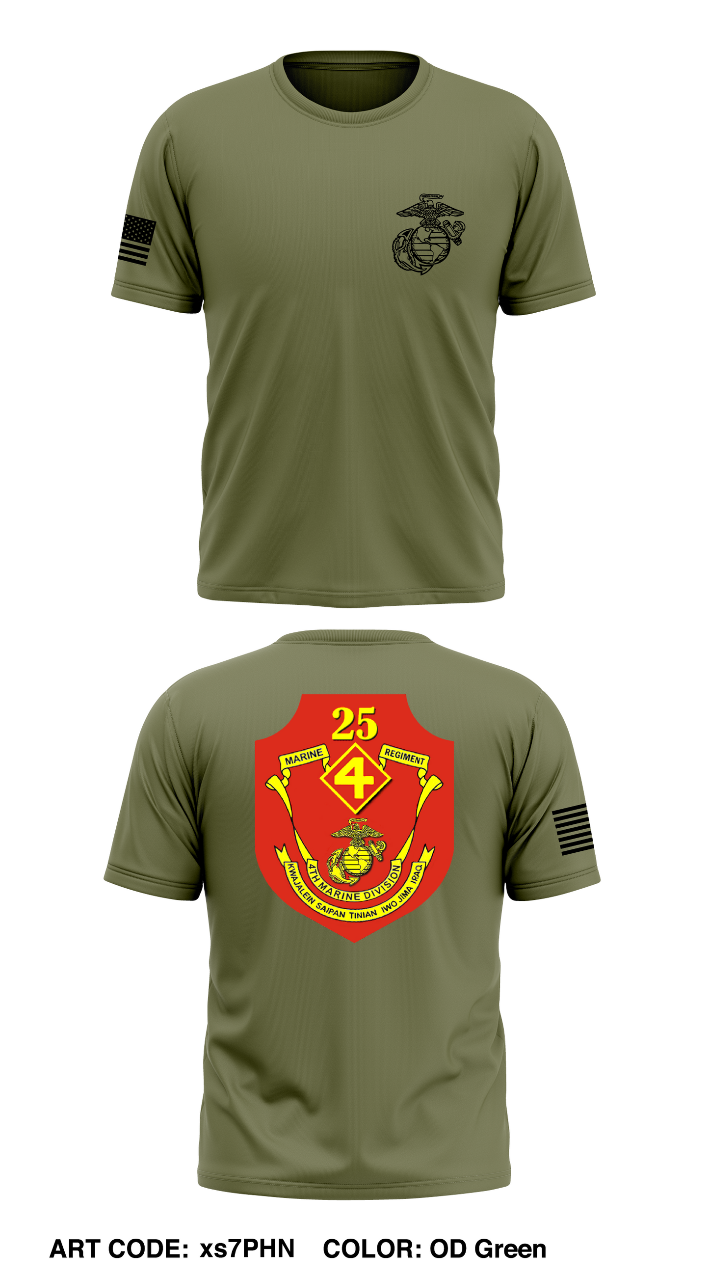 25th Marine Regiment H Co Store 1 Core Men's SS Performance Tee - xs7PHN