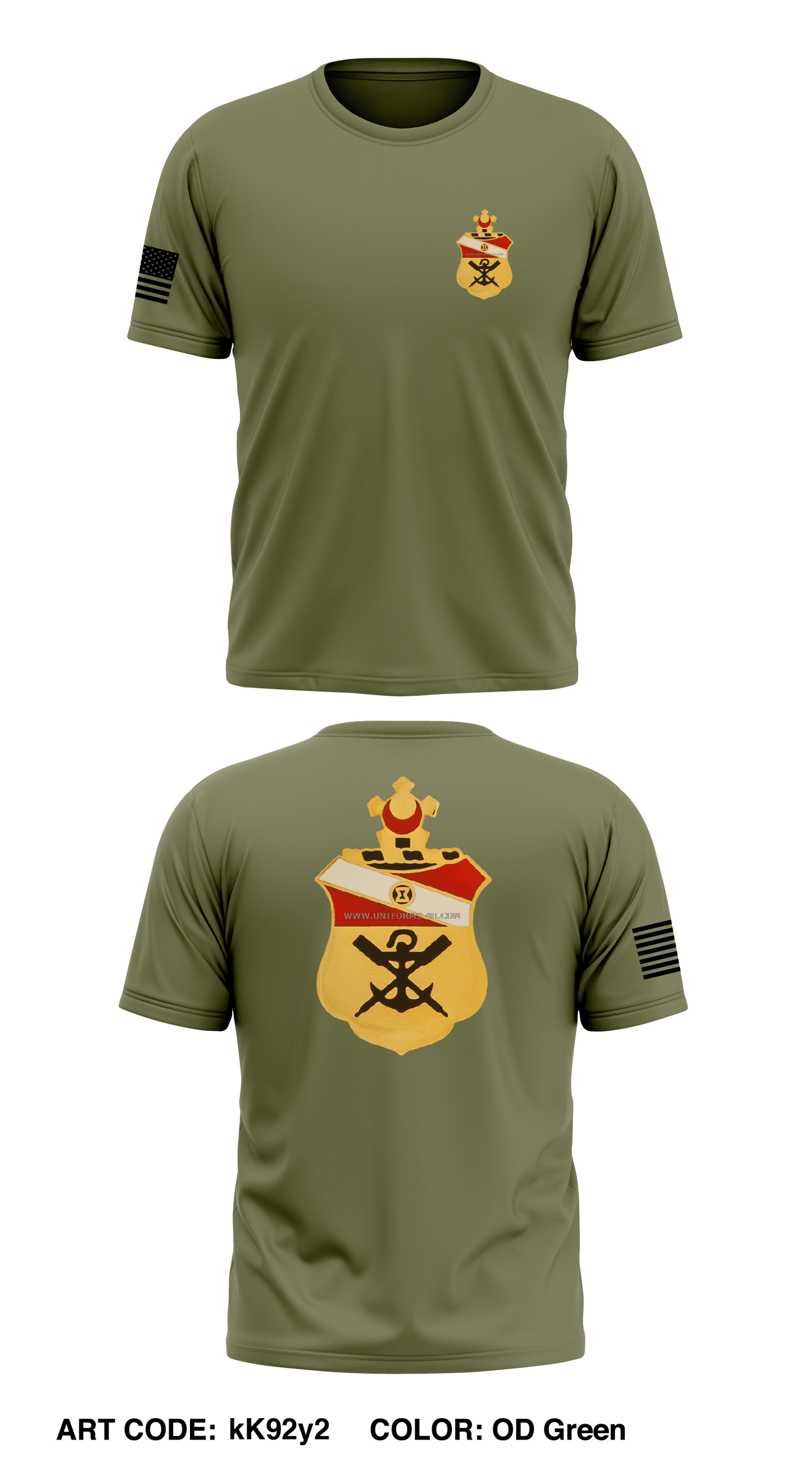 A Co 21BEB 3rdBCT Store 1 Core Men's SS Performance Tee - kK92y2
