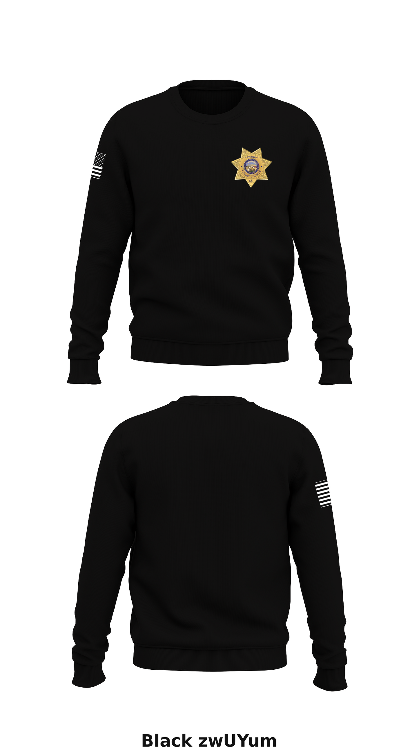 Geary County Sheriffs Office Store 1 Core Men's Crewneck Performance Sweatshirt - zwUYum