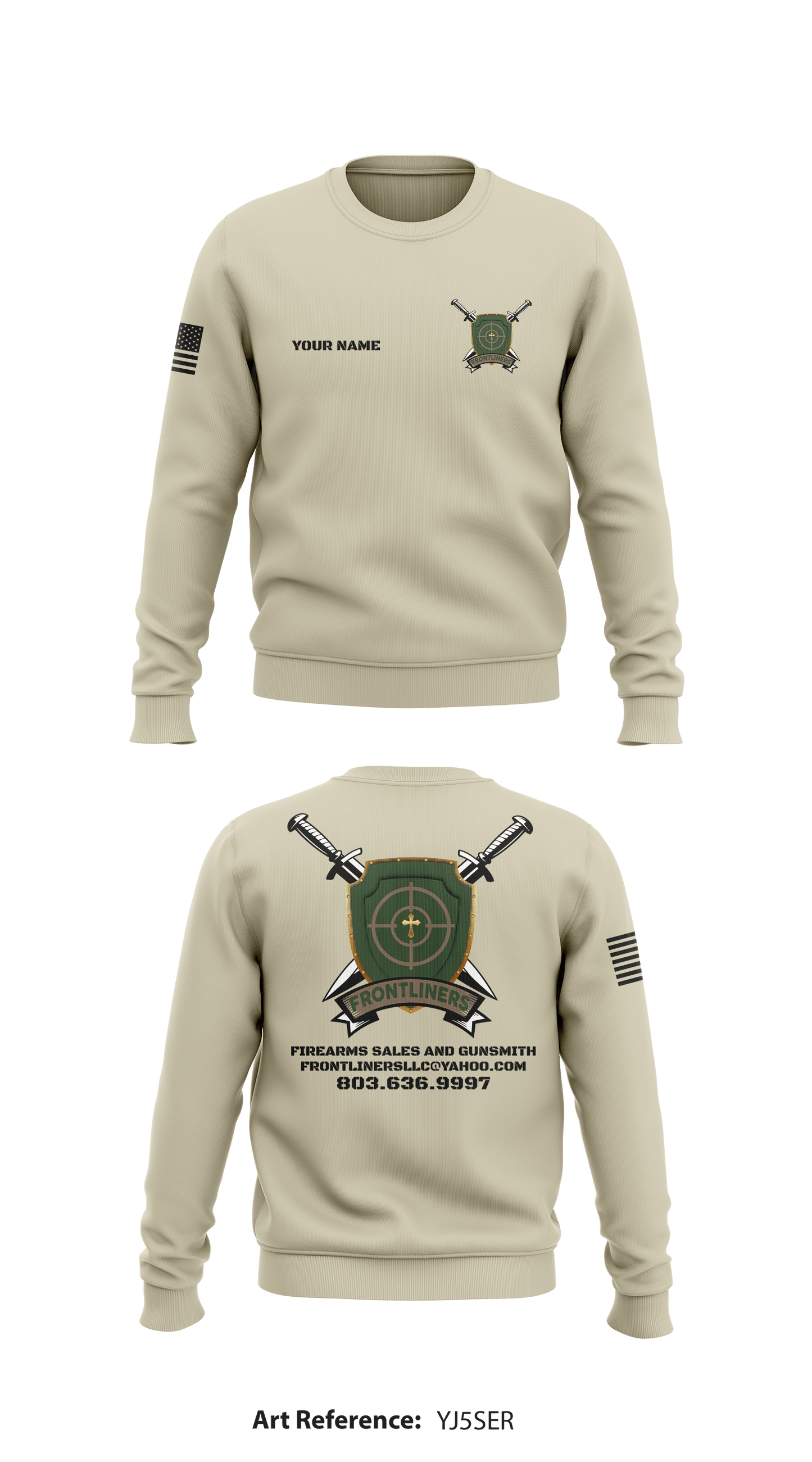 Frontliners Store 1 Core Men's Crewneck Performance Sweatshirt - hLuYZ5