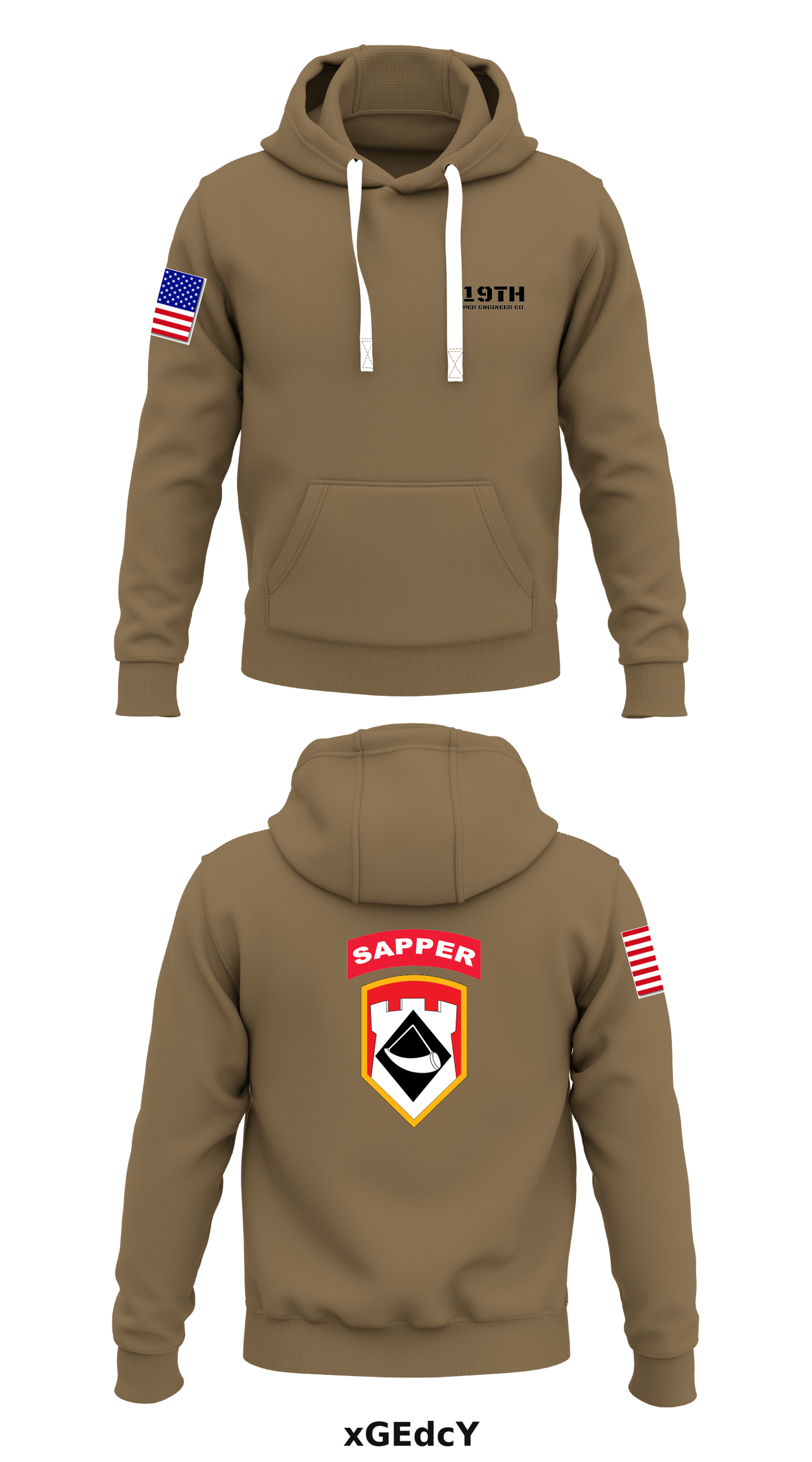119th Sapper Engineer Co. Store 1 Core Men's Hooded Performance Sweatshirt - xGEdcY