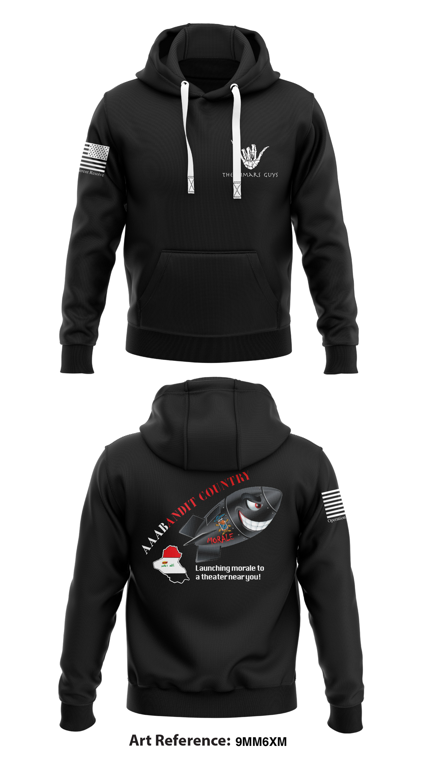 BORREGO NEGRO Store 1 Core Men's Hooded Performance Sweatshirt - 9Mm6xm