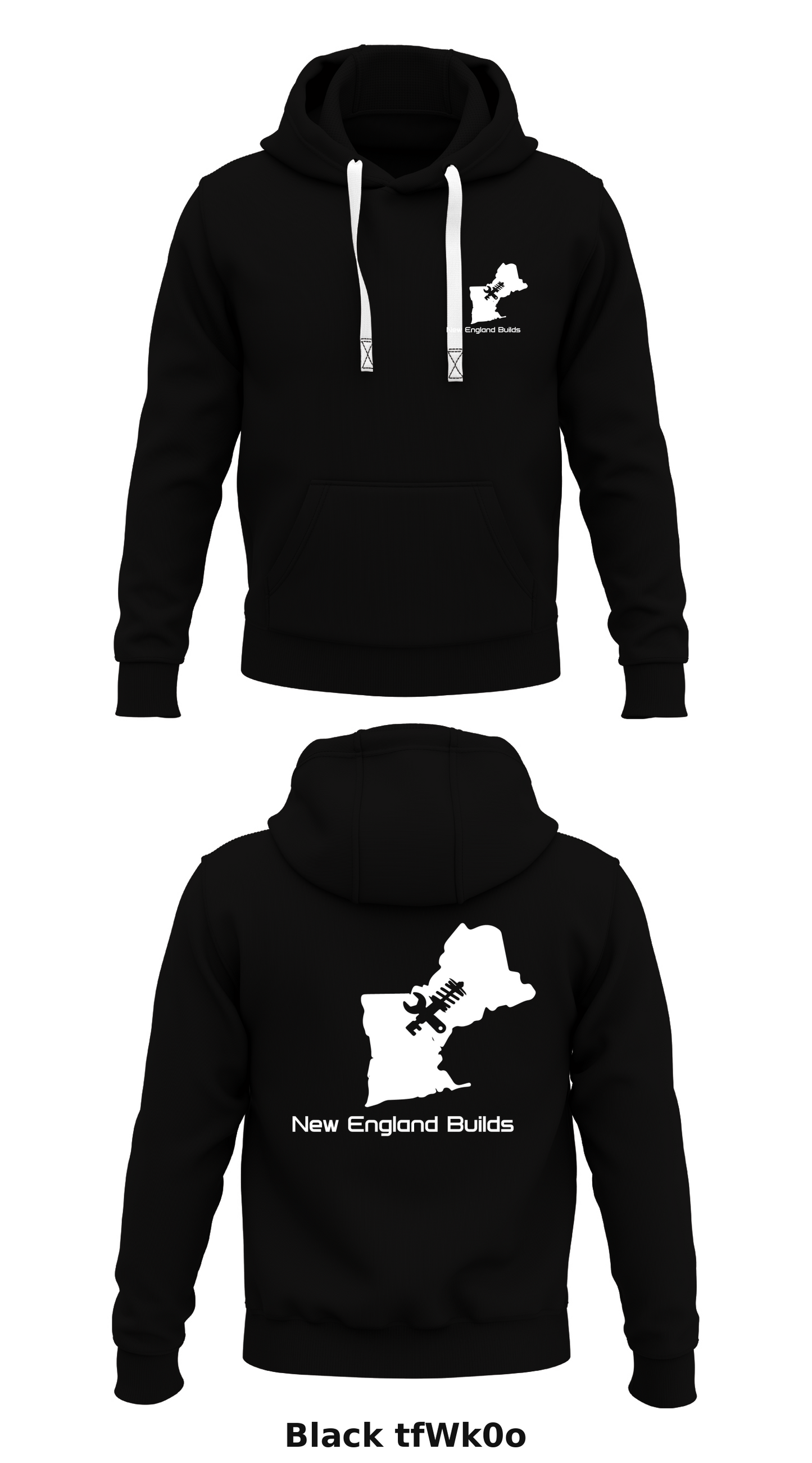 New England Builds Store 1 Core Men's Hooded Performance Sweatshirt - tfWk0o